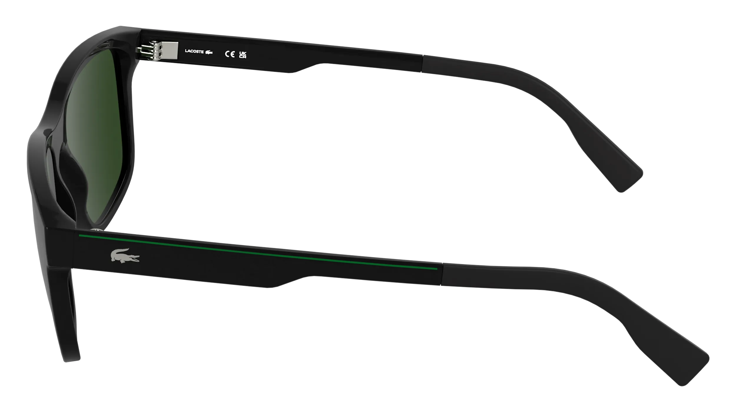 Lacoste L6078S 001 Occhiali da sole Bio-iniettato Nero Squadrata Normale - immagine 3