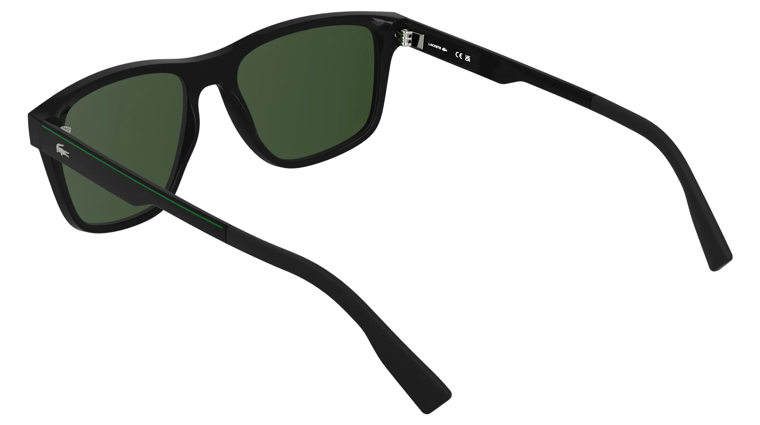 Lacoste L6078S 001 Occhiali da sole Bio-iniettato Nero Squadrata Normale - immagine 4