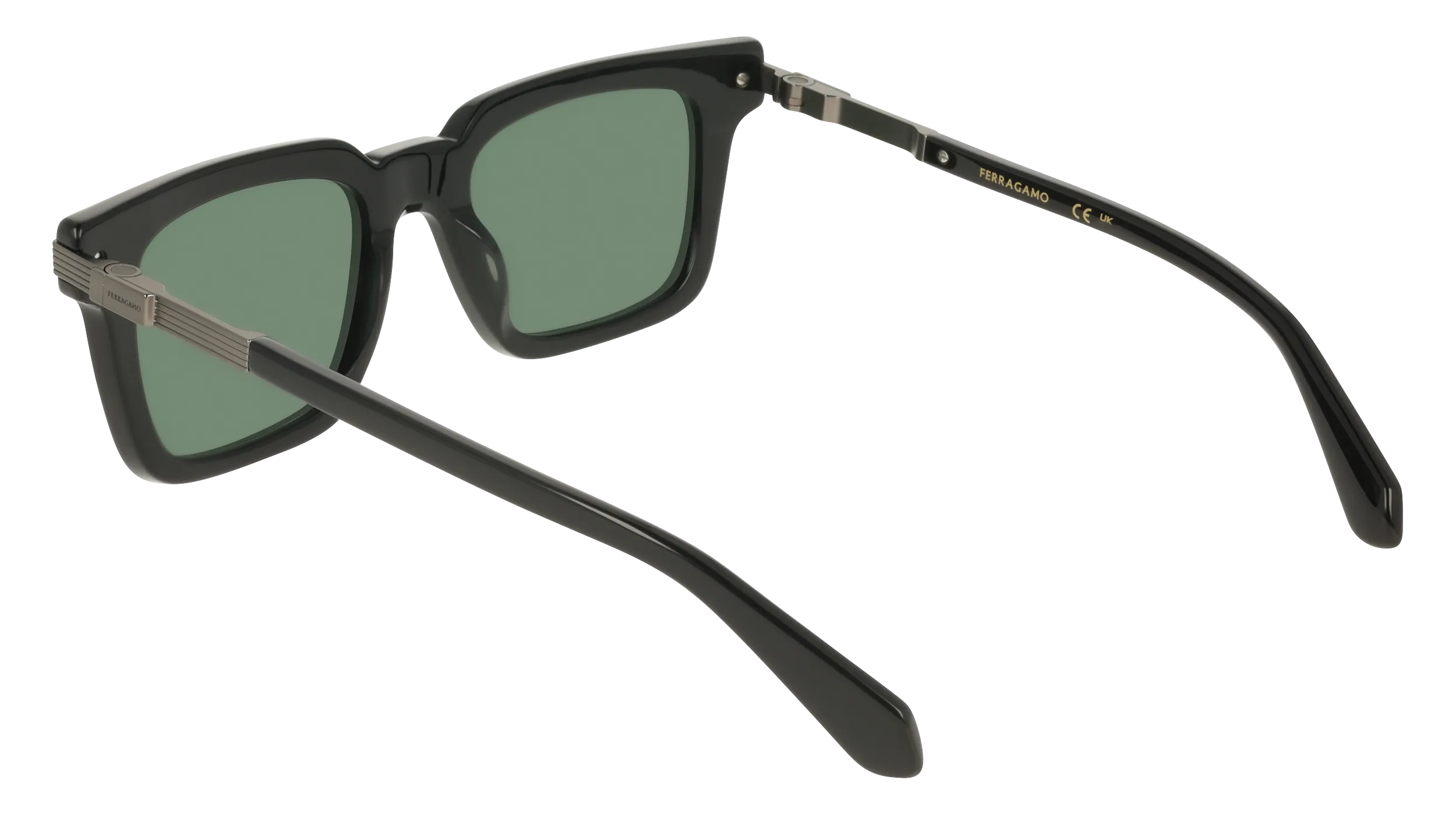 Ferragamo SF2103S 001 Occhiali da sole Acetato Nero Squadrata Normale - immagine 4