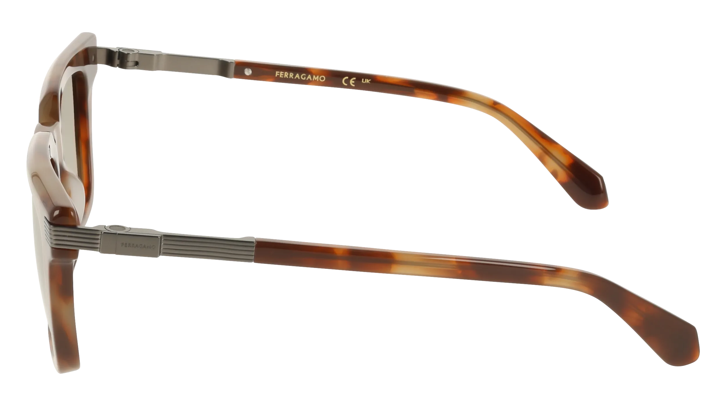 Ferragamo SF2103S 225 Occhiali da sole Acetato Marrone Marrone Squadrata Normale - immagine 3
