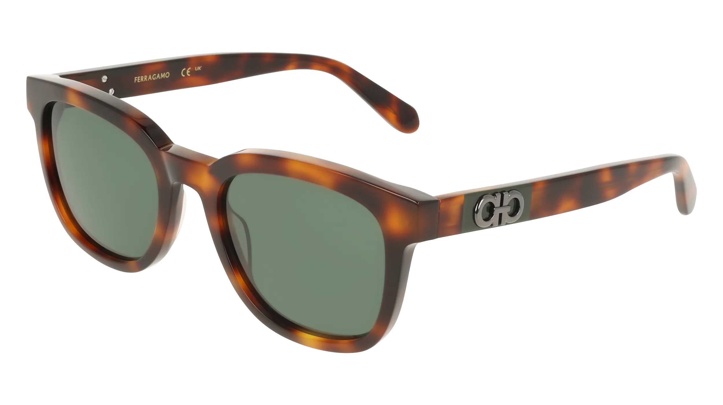 Ferragamo SF2107S 240 Occhiali da sole Acetato Havana Squadrata Normale - immagine 1