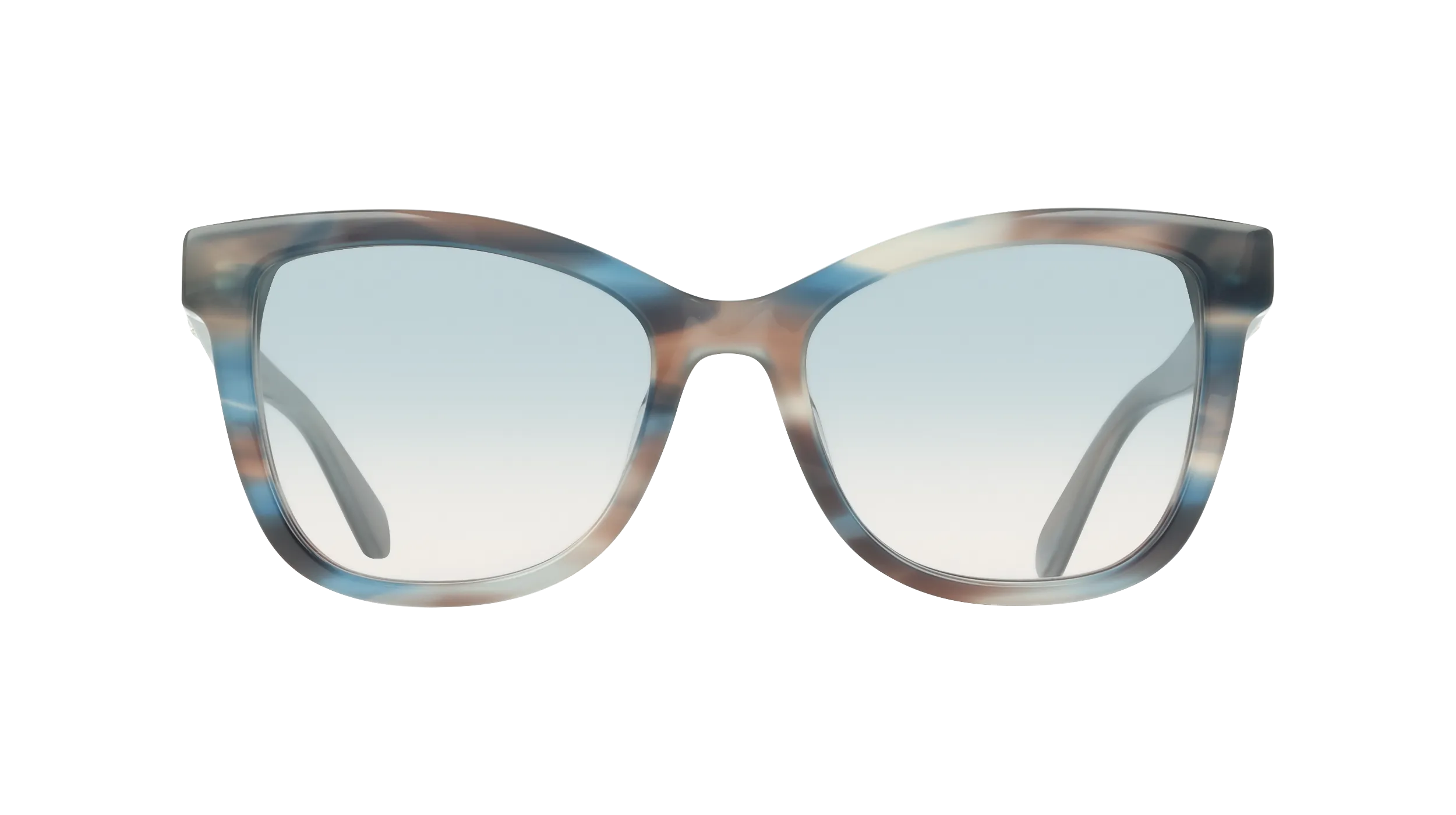 Ferragamo SF2108S 314 Occhiali da sole Acetato Marrone Blu Squadrata Normale - immagine 2
