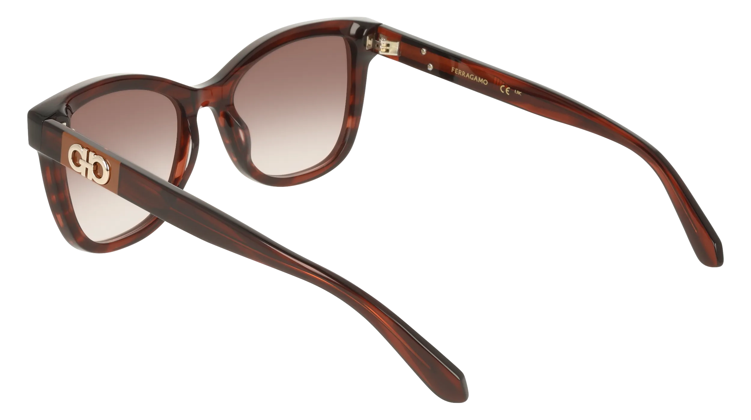 Ferragamo SF2108S 656 Occhiali da sole Acetato Viola Squadrata Normale - immagine 4