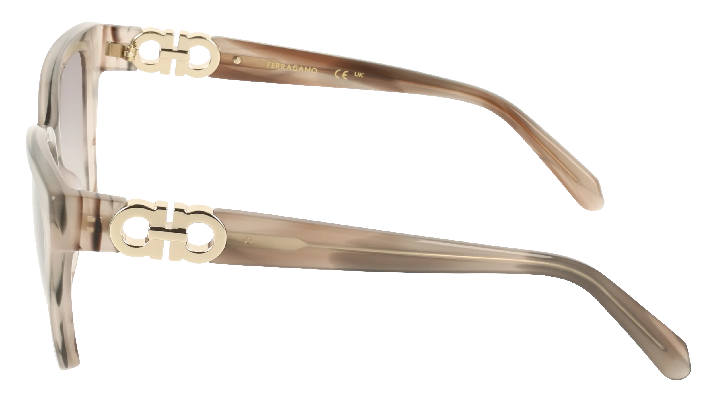 Ferragamo SF2110S 013 Occhiali da sole Acetato Grigio Squadrata Normale - immagine 3