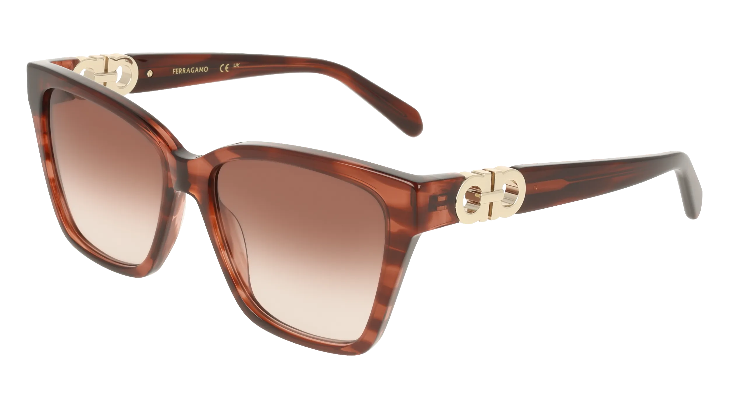 Ferragamo SF2110S 656 Occhiali da sole Acetato Viola Squadrata Normale - immagine 1