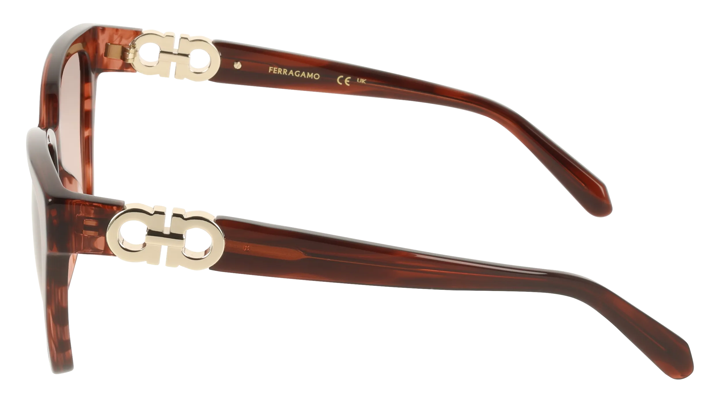 Ferragamo SF2110S 656 Occhiali da sole Acetato Viola Squadrata Normale - immagine 3