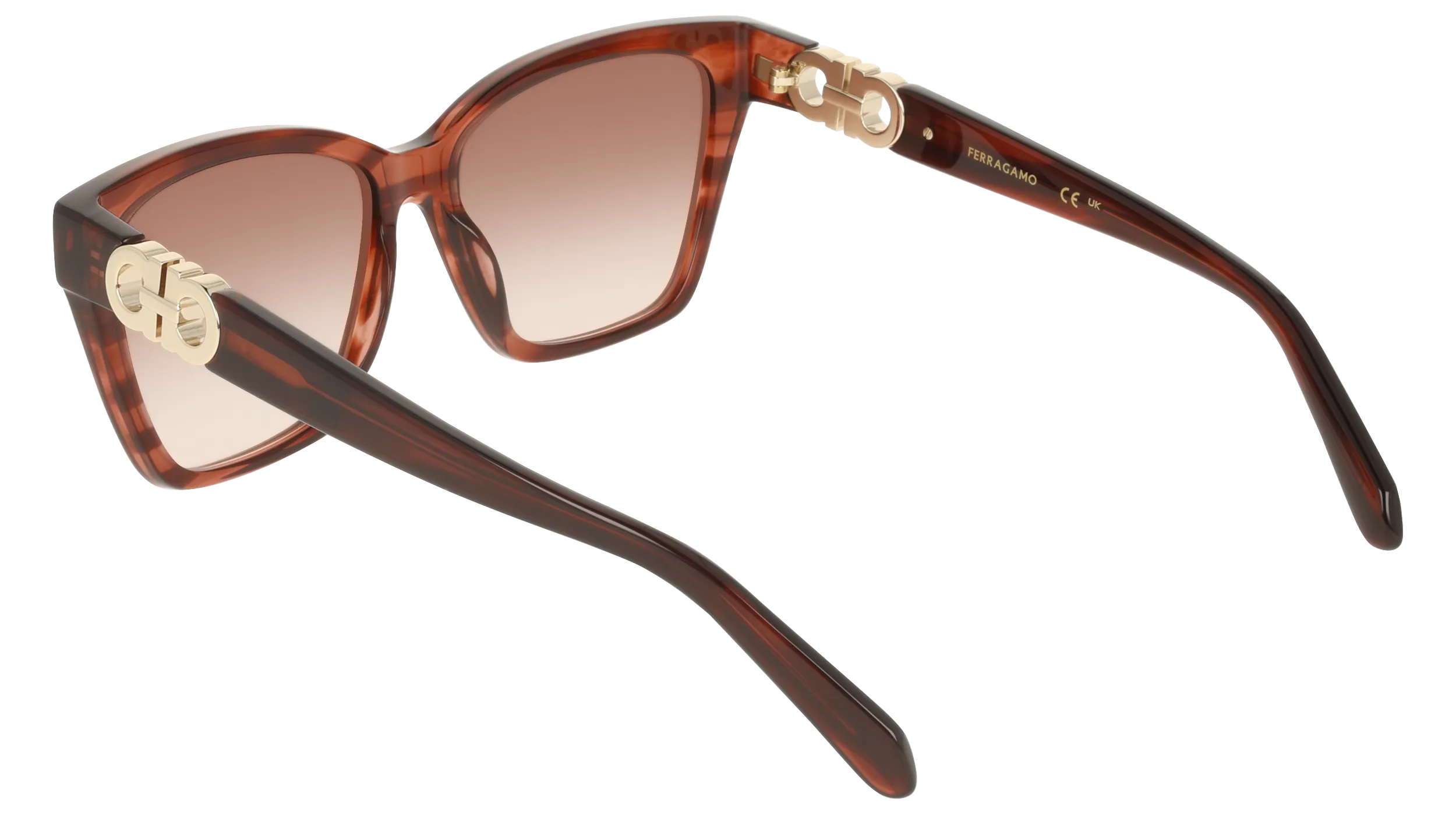Ferragamo SF2110S 656 Occhiali da sole Acetato Viola Squadrata Normale - immagine 4
