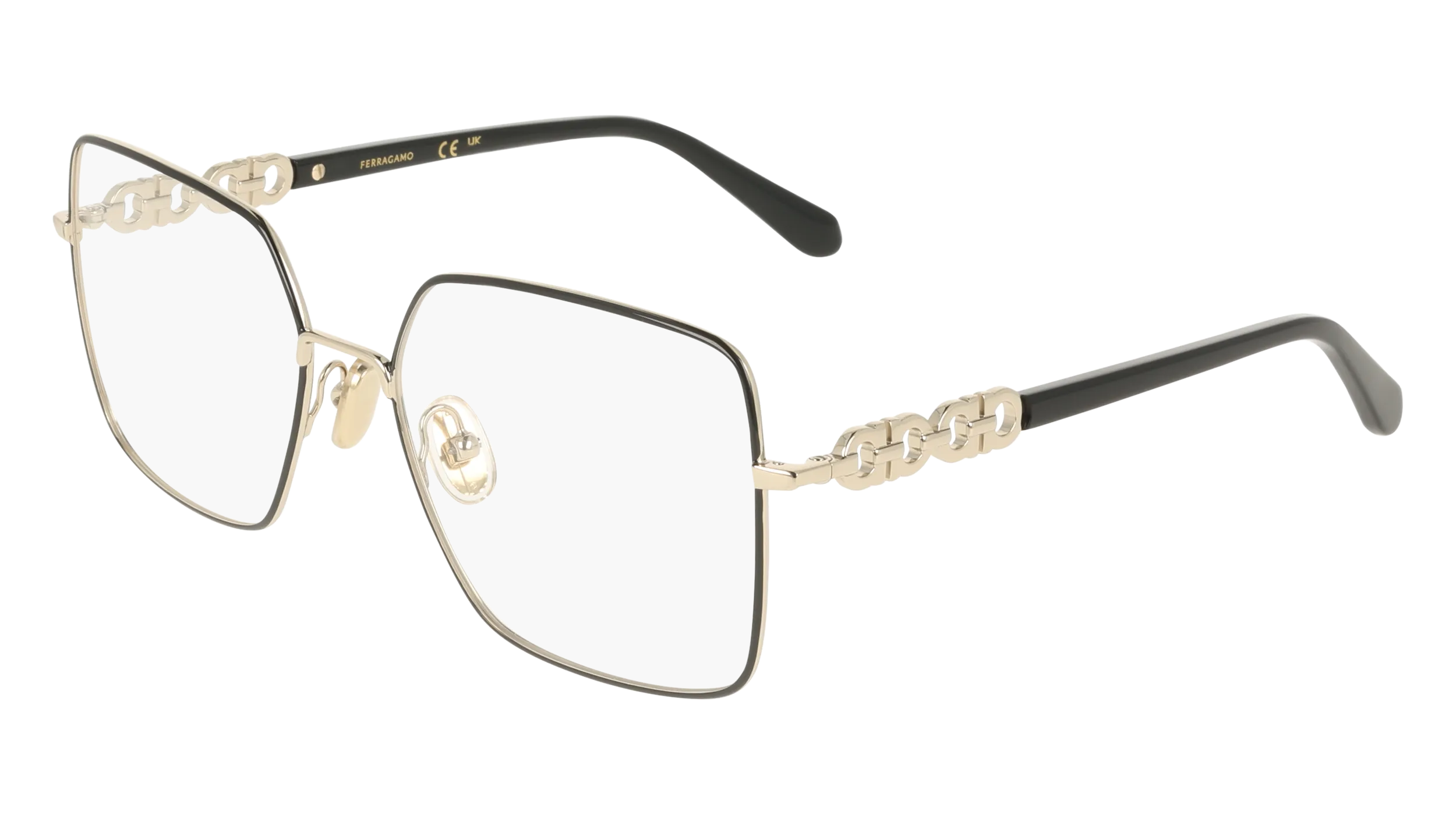 Ferragamo SF2241 703 Montature da vista Metallo Oro Squadrata Normale - immagine 1