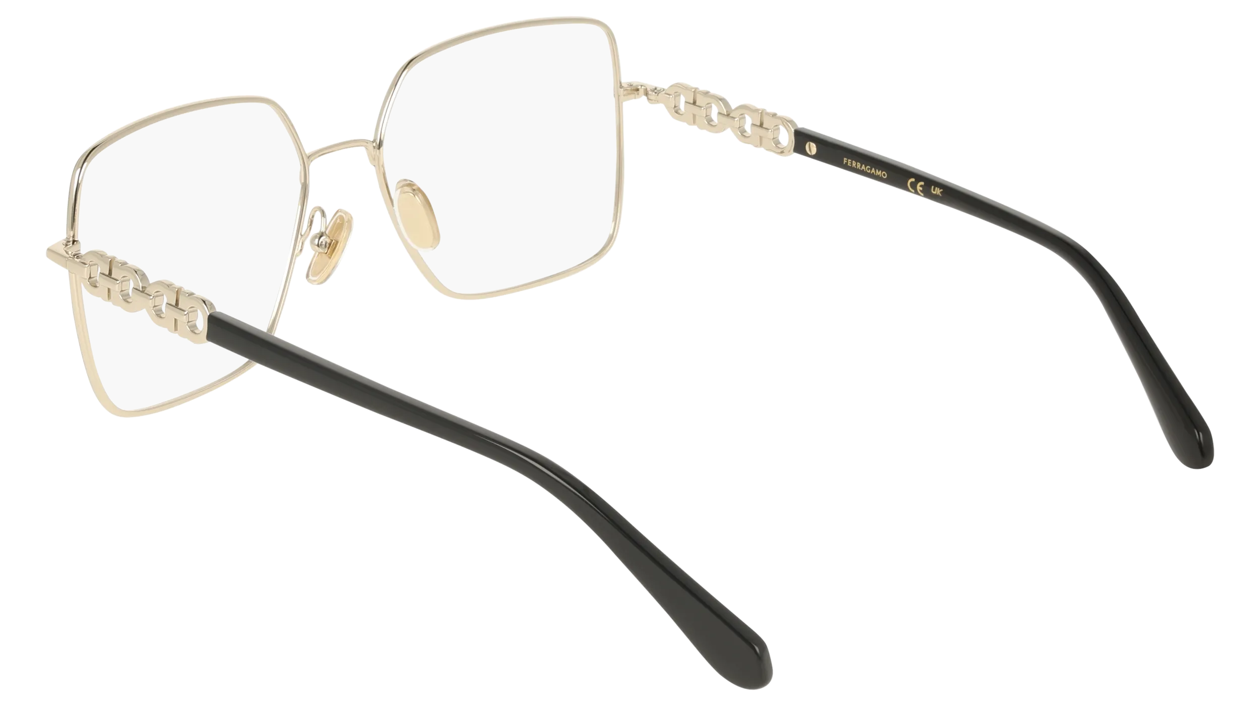 Ferragamo SF2241 703 Montature da vista Metallo Oro Squadrata Normale - immagine 4