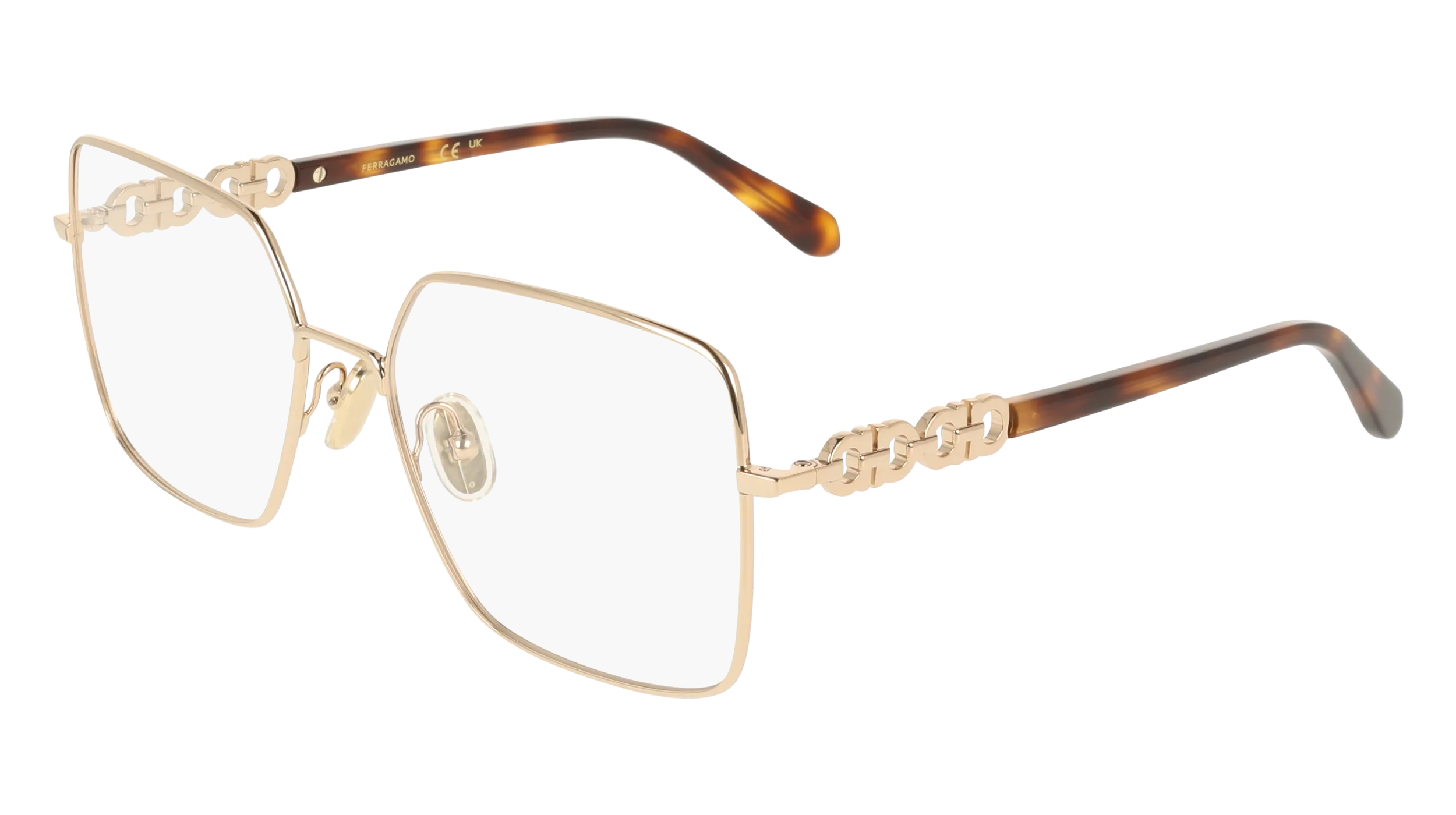 Ferragamo SF2241 712 Montature da vista Metallo Oro Squadrata Normale - immagine 1