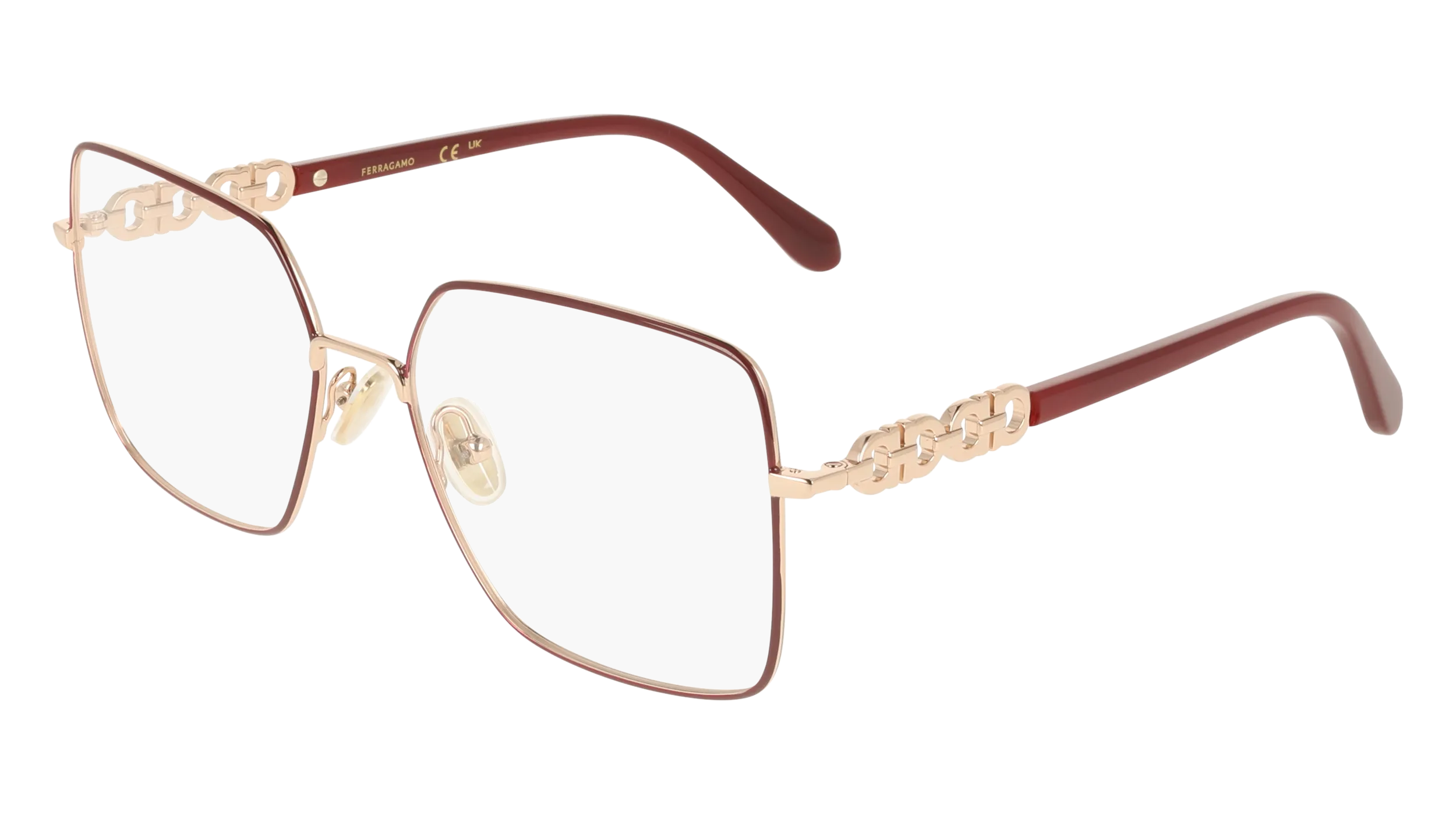 Ferragamo SF2241 772 Montature da vista Metallo Oro Squadrata Normale - immagine 1