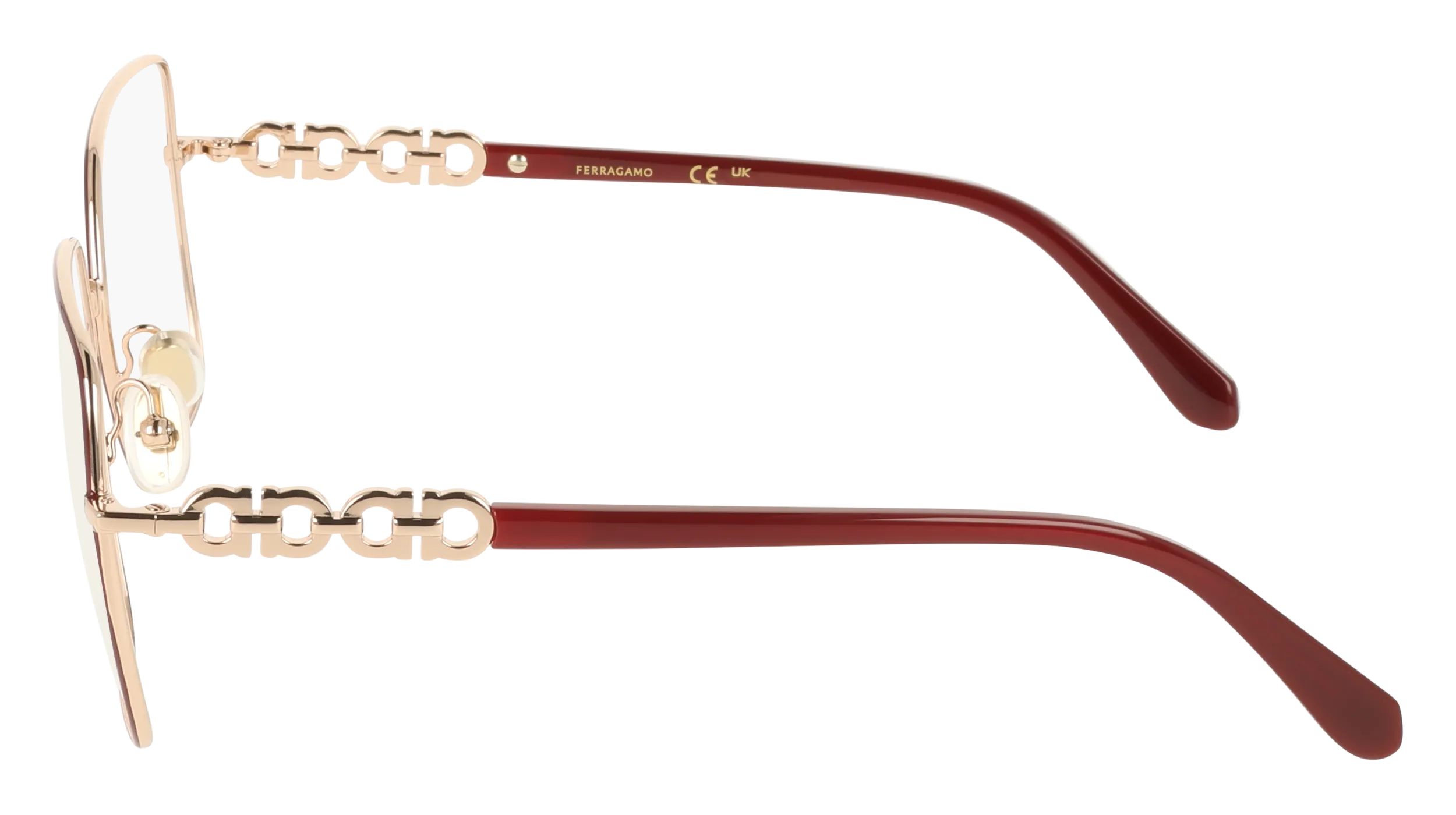 Ferragamo SF2241 772 Montature da vista Metallo Oro Squadrata Normale - immagine 3
