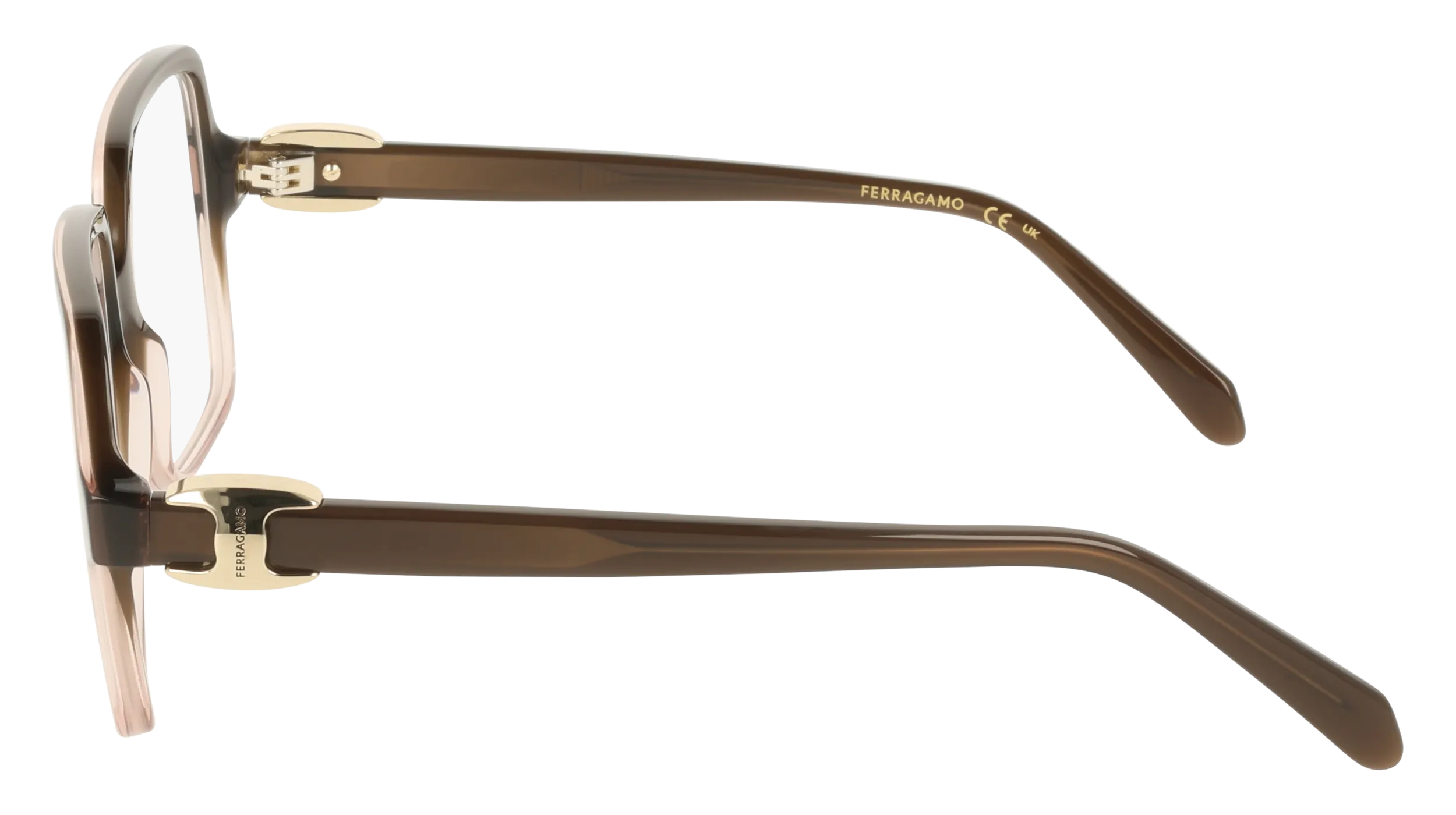 Ferragamo SF3058 234 Montature da vista Acetato Marrone Squadrata Normale - immagine 3