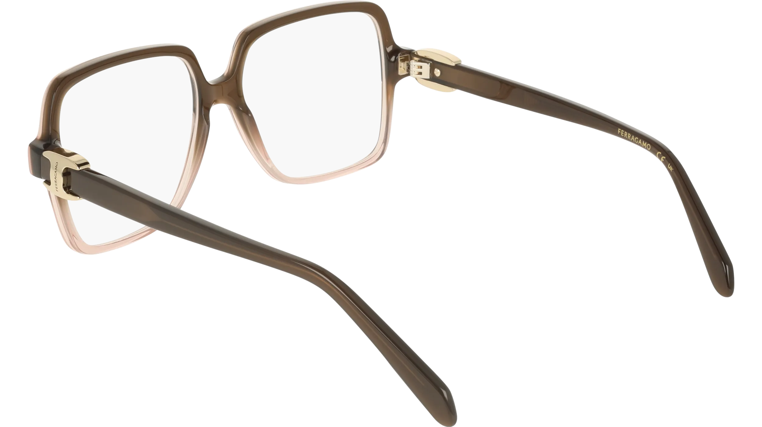 Ferragamo SF3058 234 Montature da vista Acetato Marrone Squadrata Normale - immagine 4