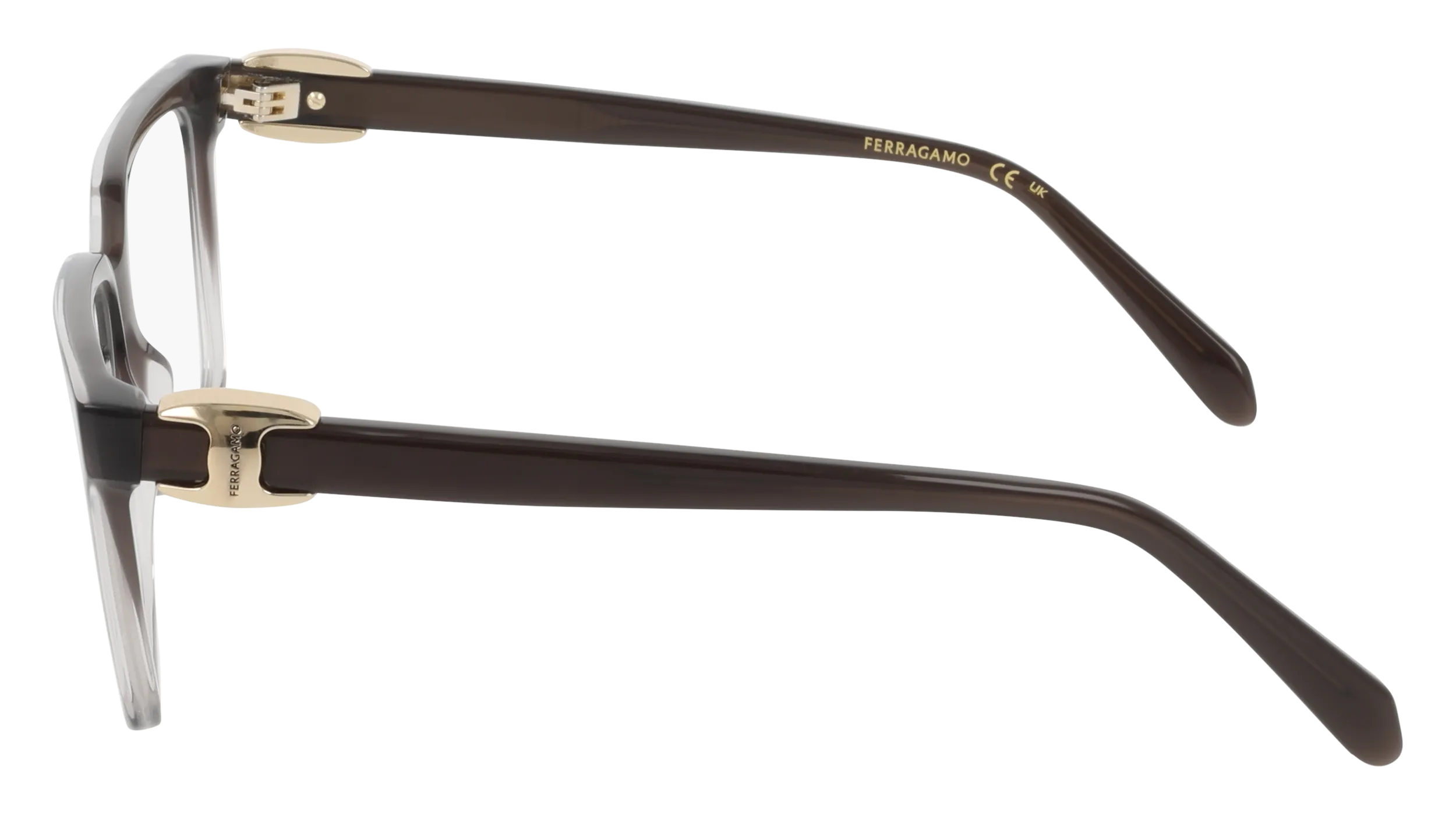 Ferragamo SF3059 025 Montature da vista Acetato Grigio Squadrata Normale - immagine 3