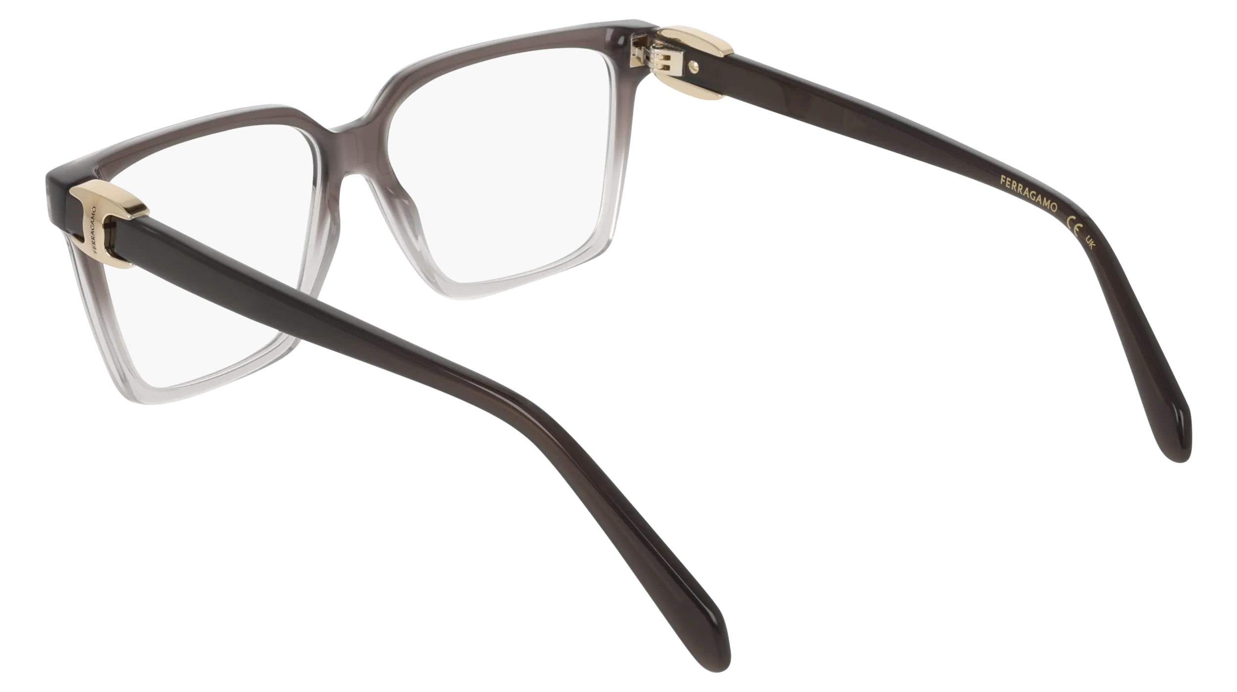 Ferragamo SF3059 025 Montature da vista Acetato Grigio Squadrata Normale - immagine 4