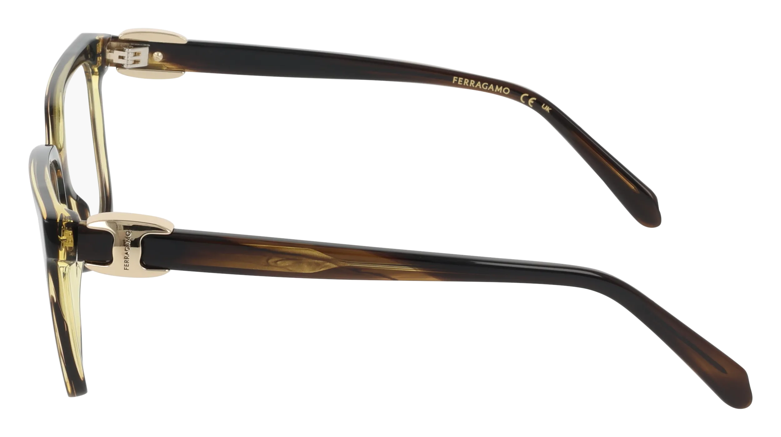 Ferragamo SF3059 323 Montature da vista Acetato Verde Squadrata Normale - immagine 3