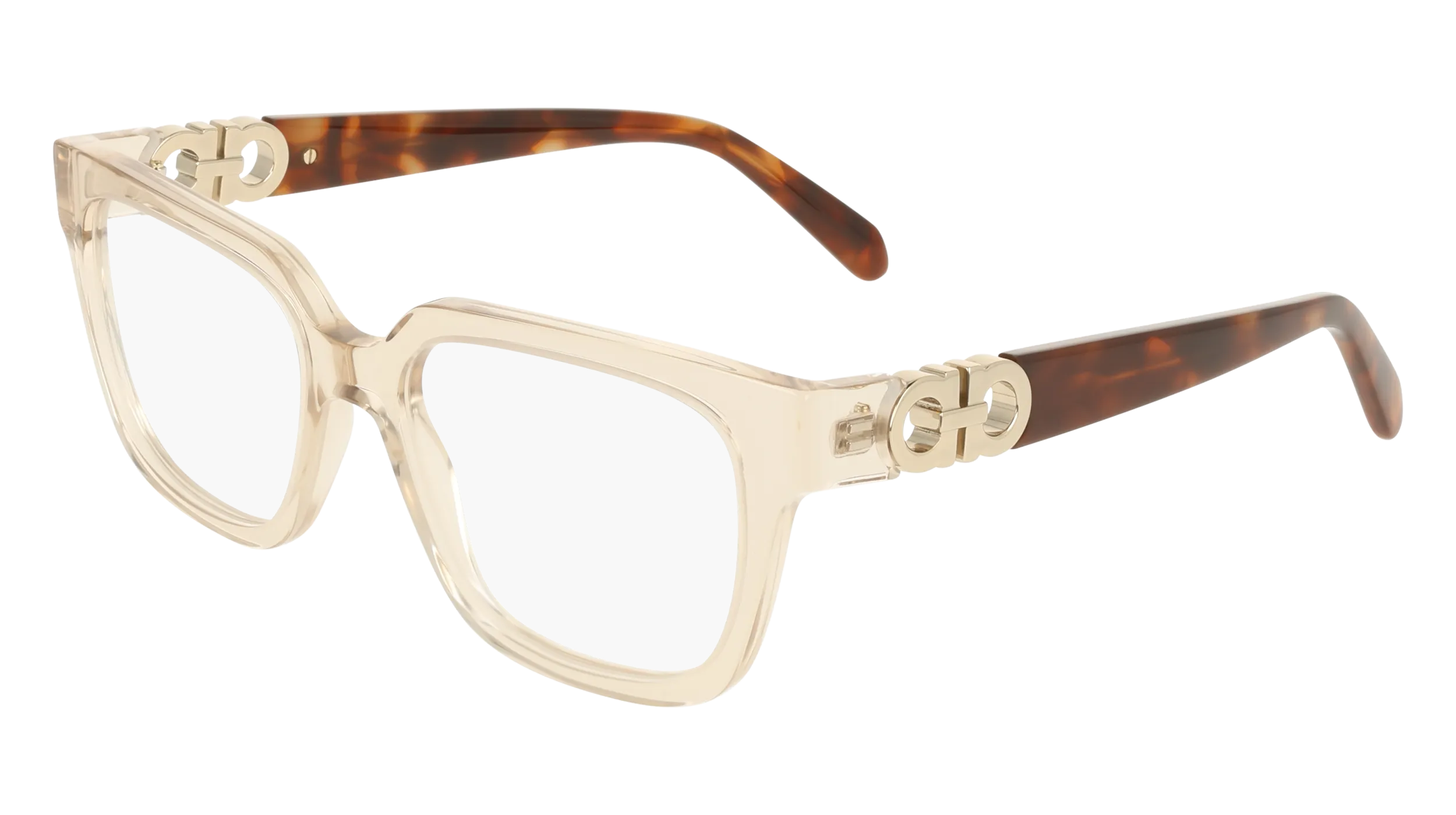 Ferragamo SF3056 259 Montature da vista Acetato Beige Squadrata Normale - immagine 1