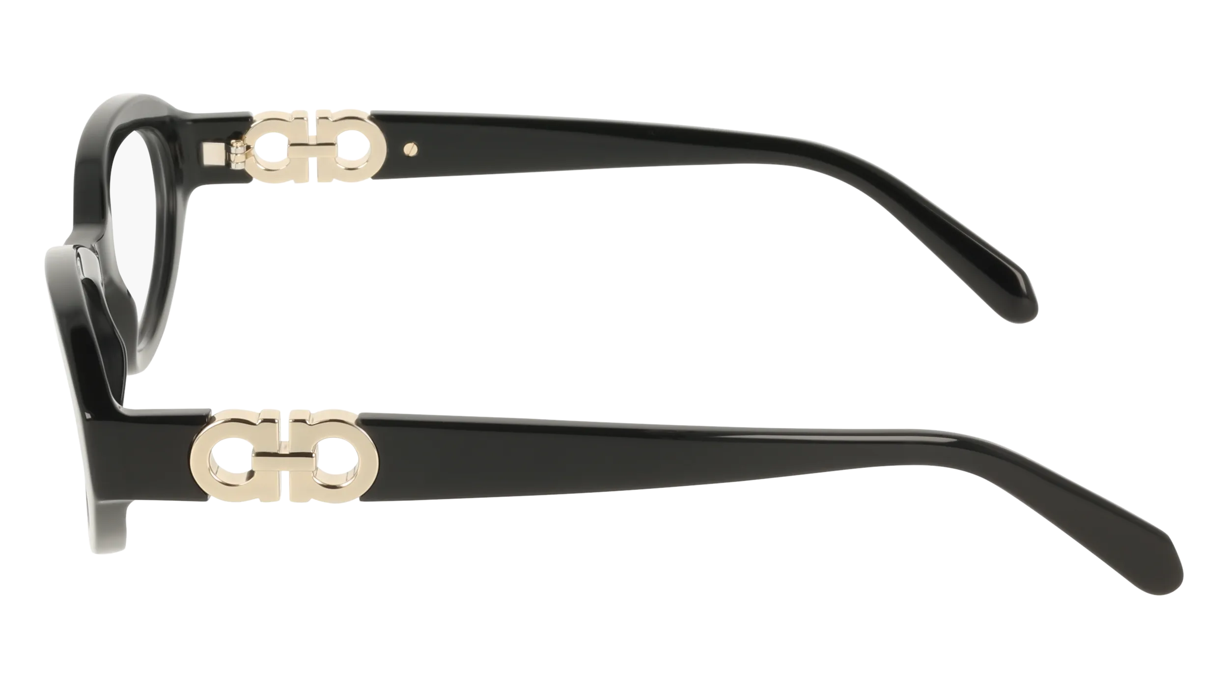 Ferragamo SF3057 001 Montature da vista Acetato Nero Rotonda Normale - immagine 3