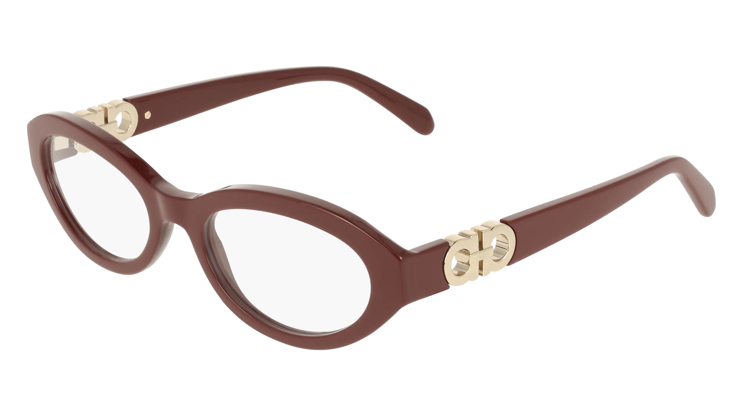 Ferragamo SF3057 606 Montature da vista Acetato Bordeaux Rotonda Normale - immagine 1
