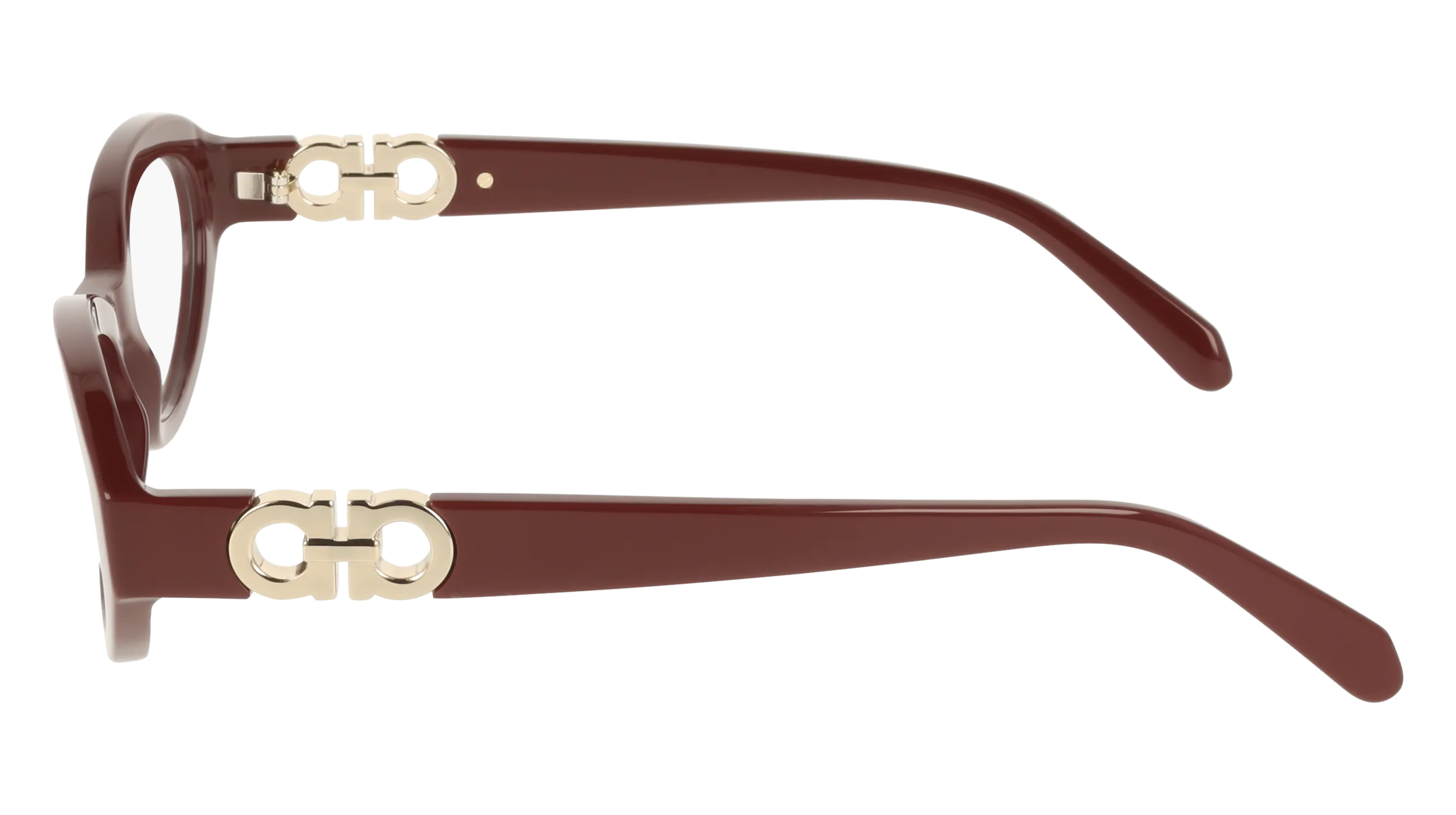 Ferragamo SF3057 606 Montature da vista Acetato Bordeaux Rotonda Normale - immagine 3
