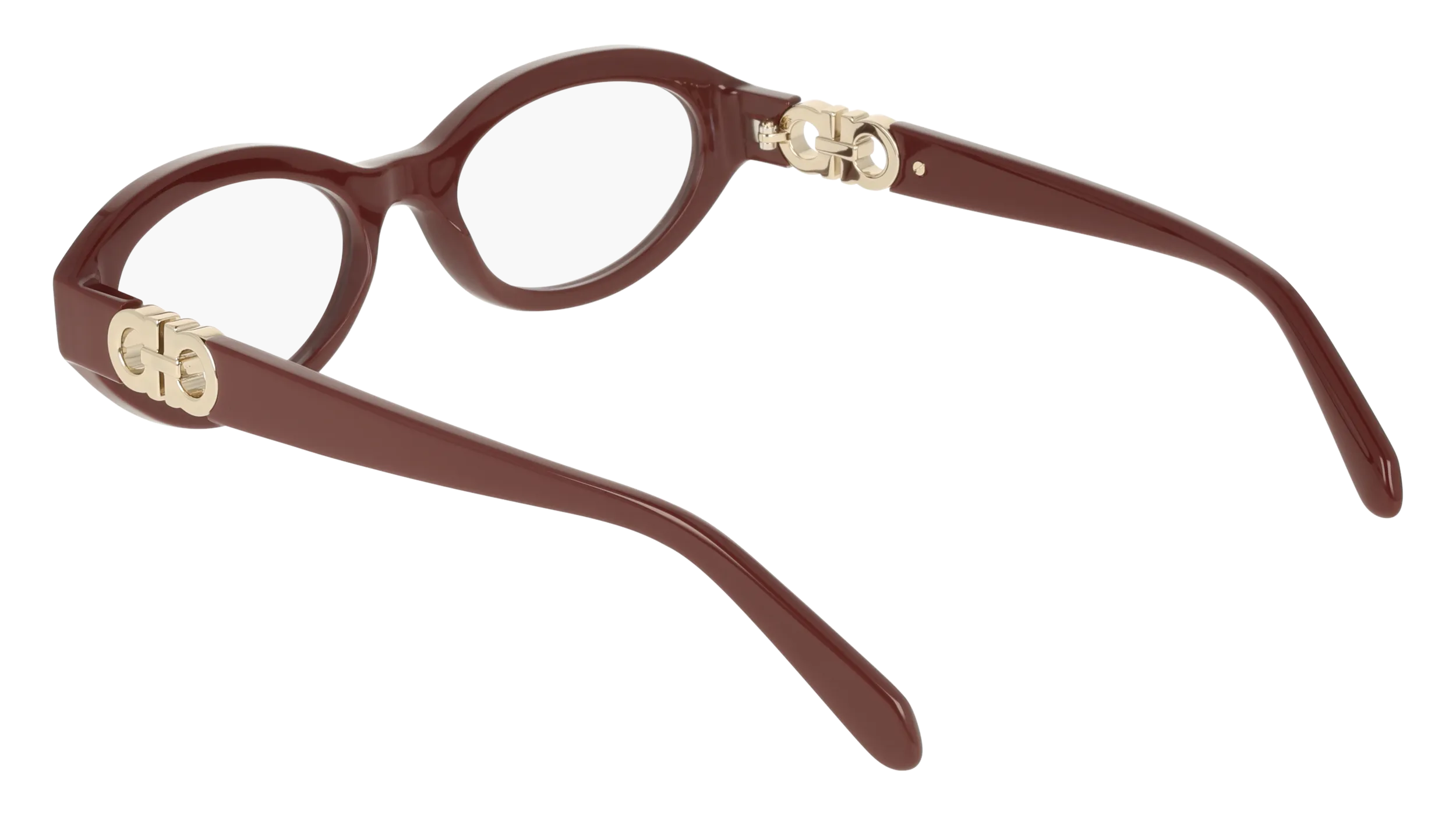 Ferragamo SF3057 606 Montature da vista Acetato Bordeaux Rotonda Normale - immagine 4