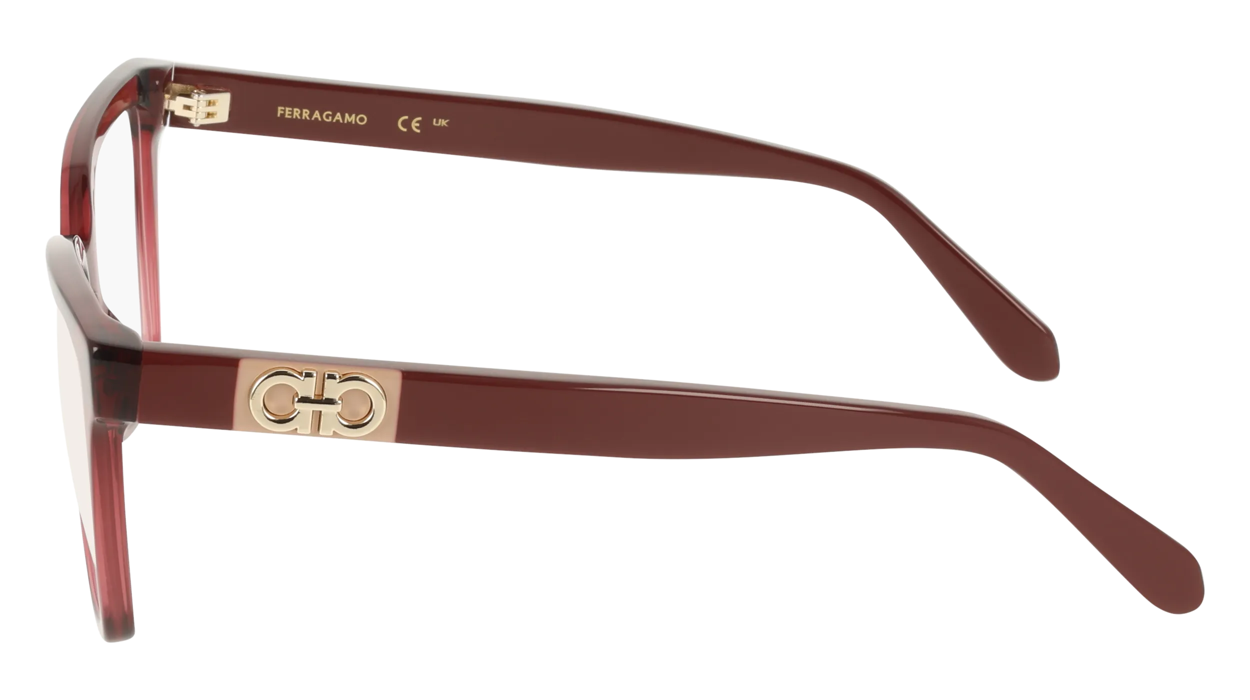 Ferragamo SF3060 655 Montature da vista Acetato Viola Squadrata Normale - immagine 3