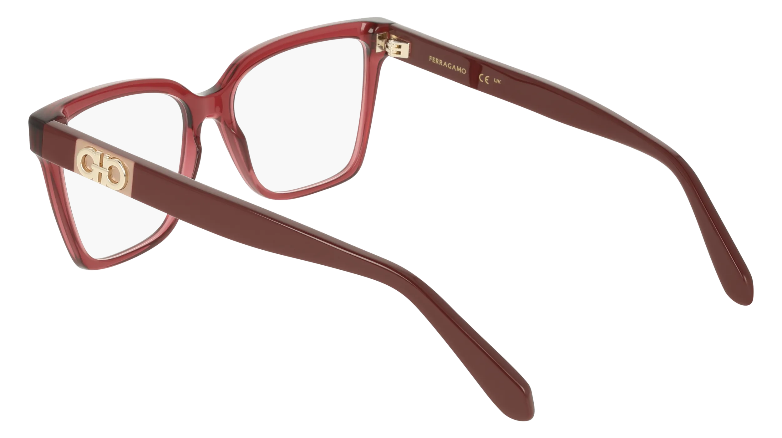 Ferragamo SF3060 655 Montature da vista Acetato Viola Squadrata Normale - immagine 4