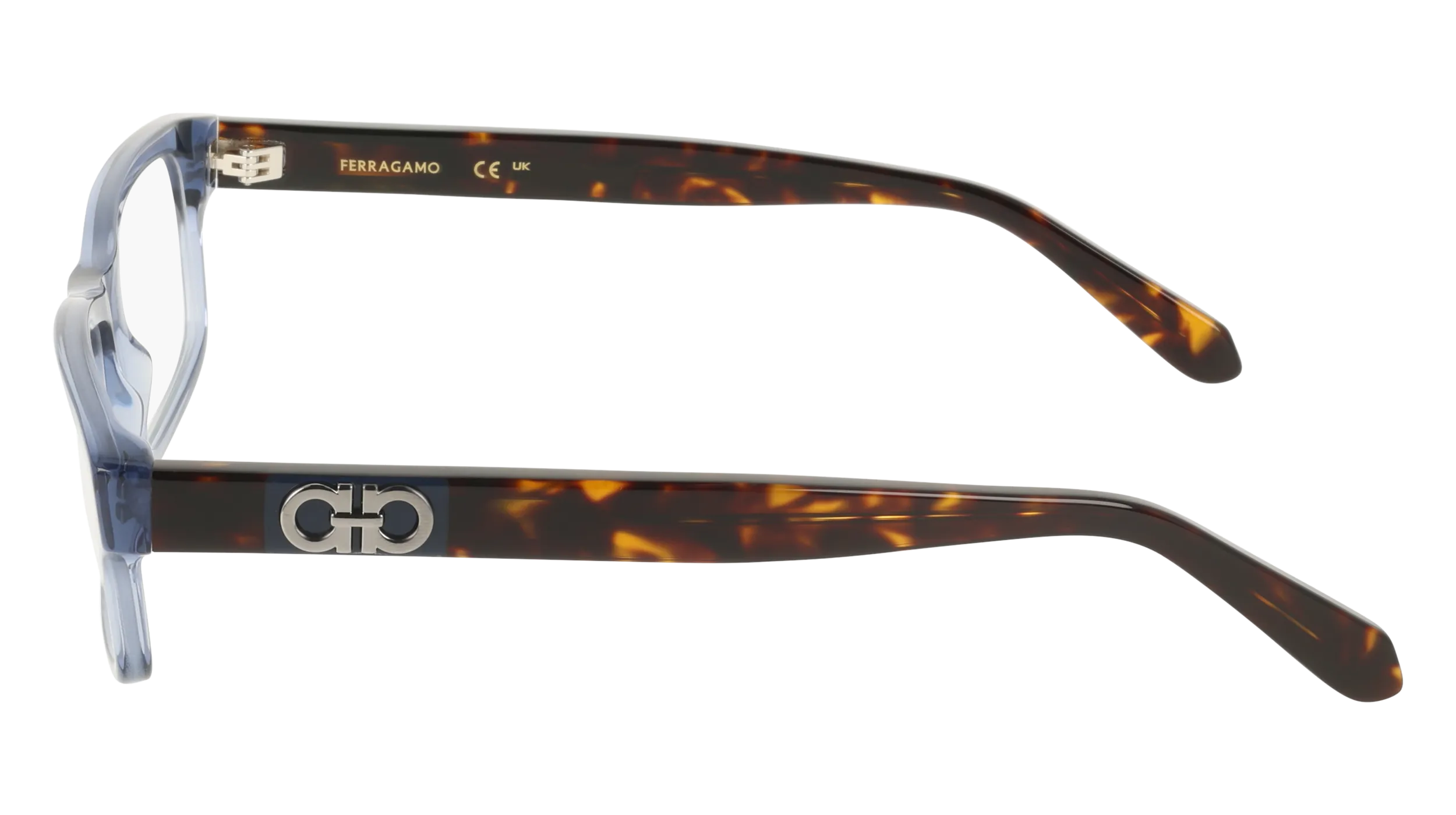 Ferragamo SF3061 432 Montature da vista Acetato Blu Squadrata Normale - immagine 3