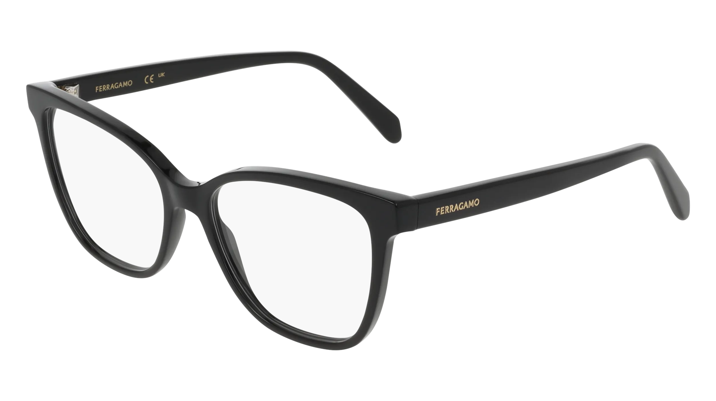 Ferragamo SF3062 001 Montature da vista Acetato Nero Squadrata Normale - immagine 1