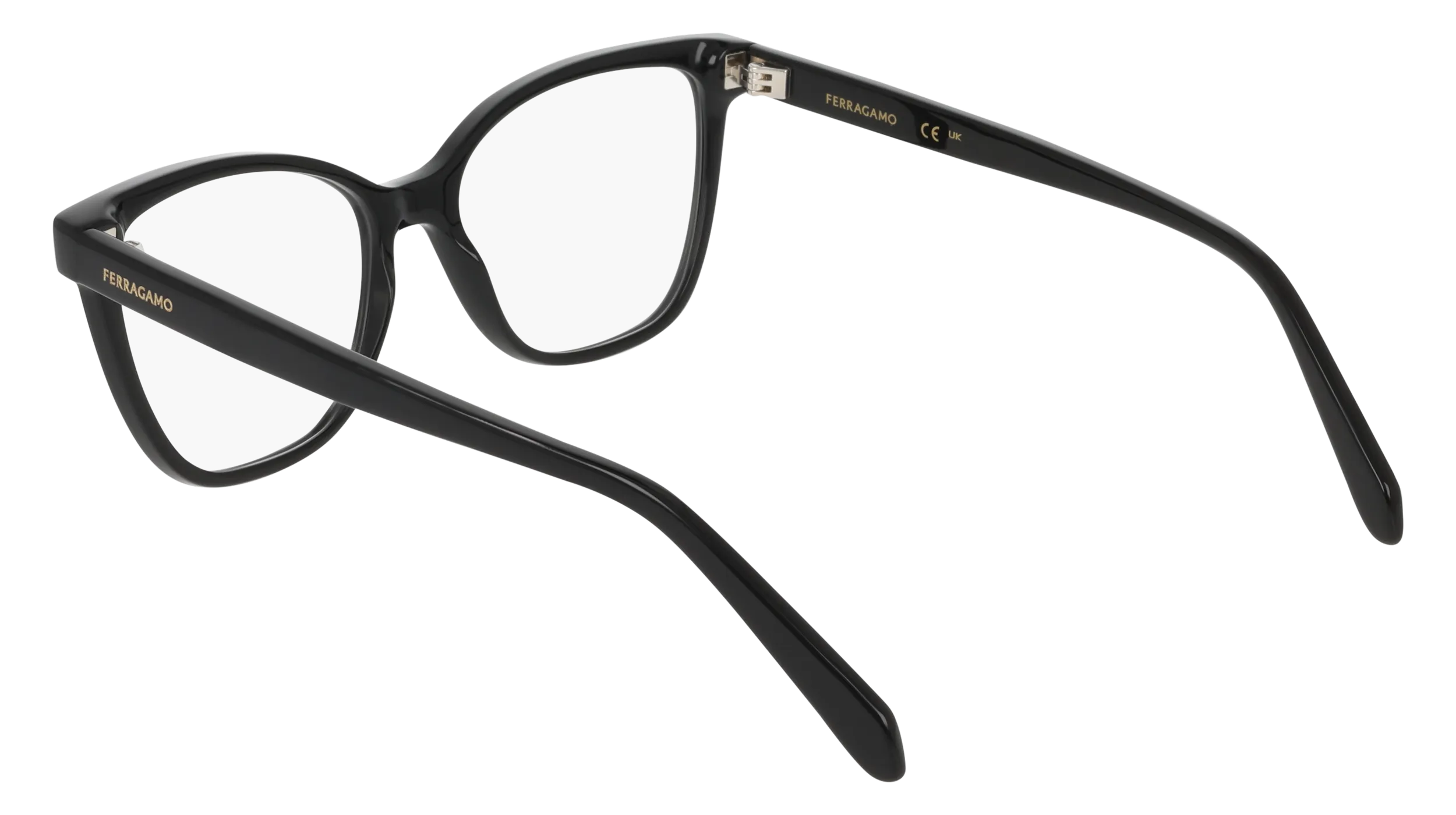 Ferragamo SF3062 001 Montature da vista Acetato Nero Squadrata Normale - immagine 4