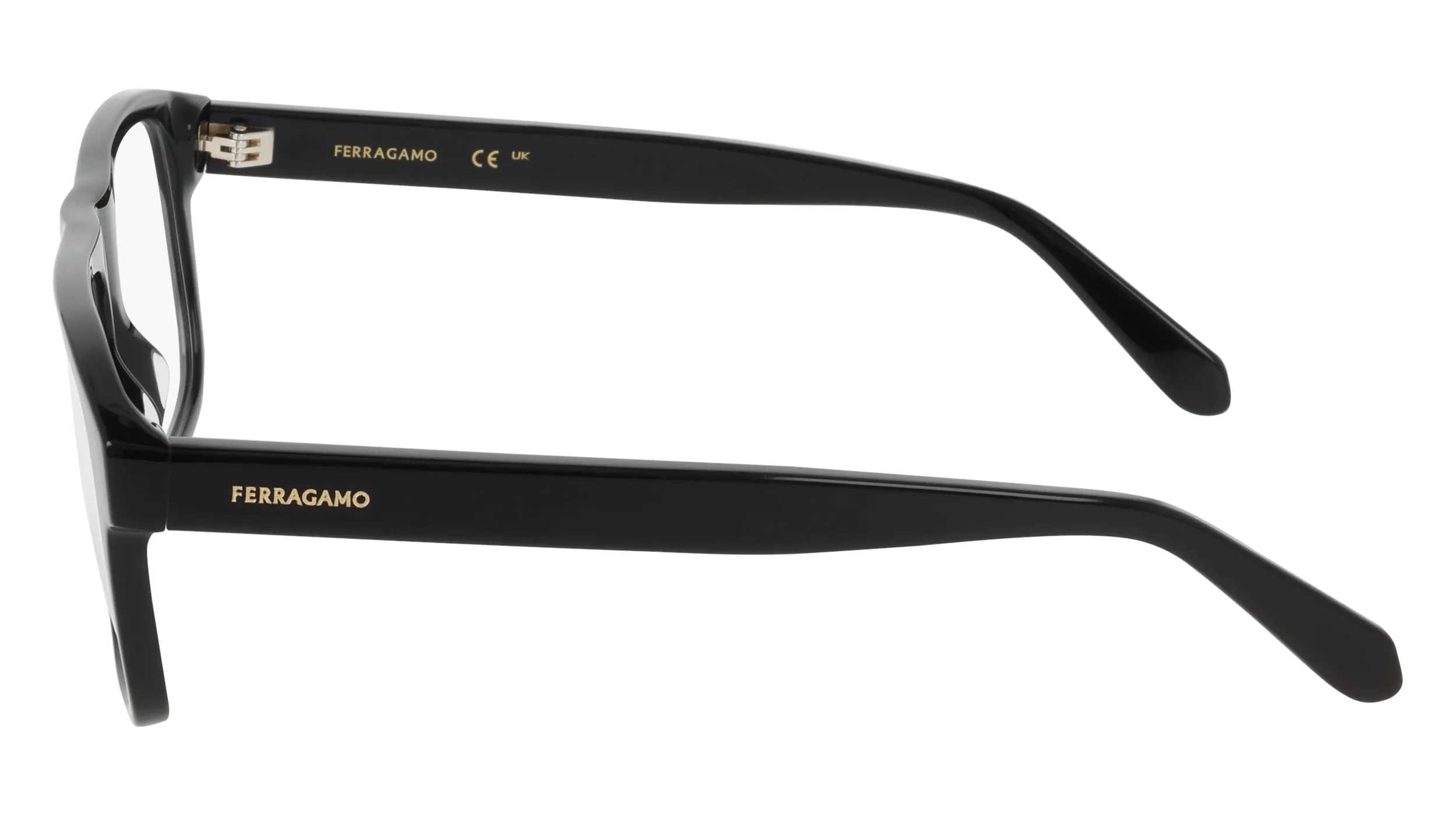 Ferragamo SF3063 001 Montature da vista Acetato Nero Squadrata Normale - immagine 3