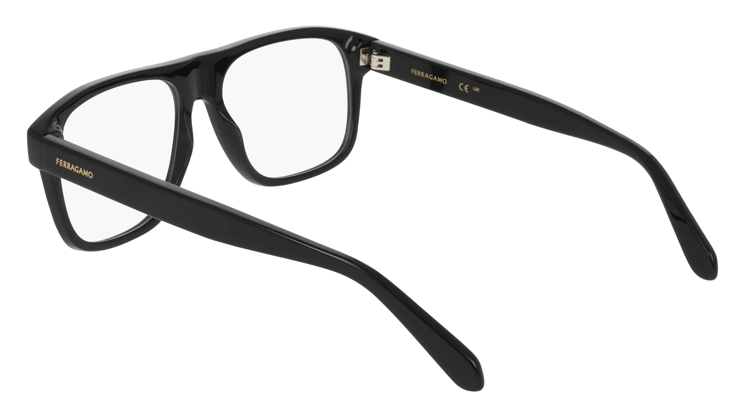 Ferragamo SF3063 001 Montature da vista Acetato Nero Squadrata Normale - immagine 4