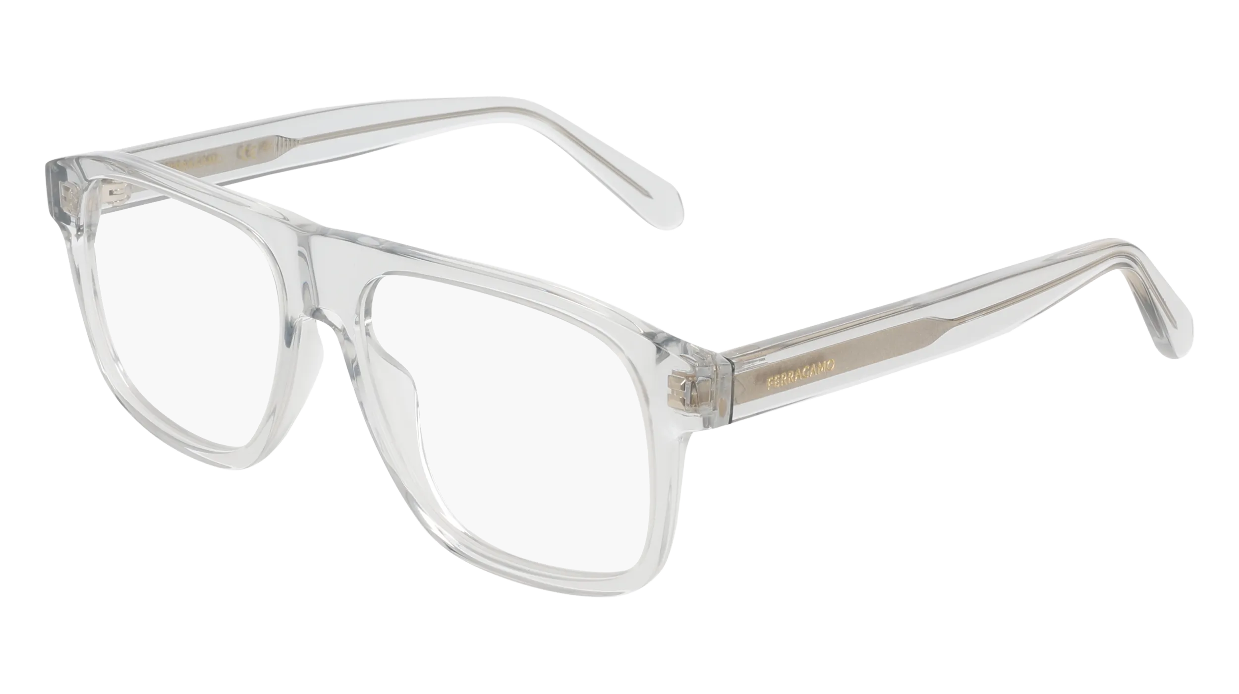 Ferragamo SF3063 050 Montature da vista Acetato Grigio Squadrata Normale - immagine 1