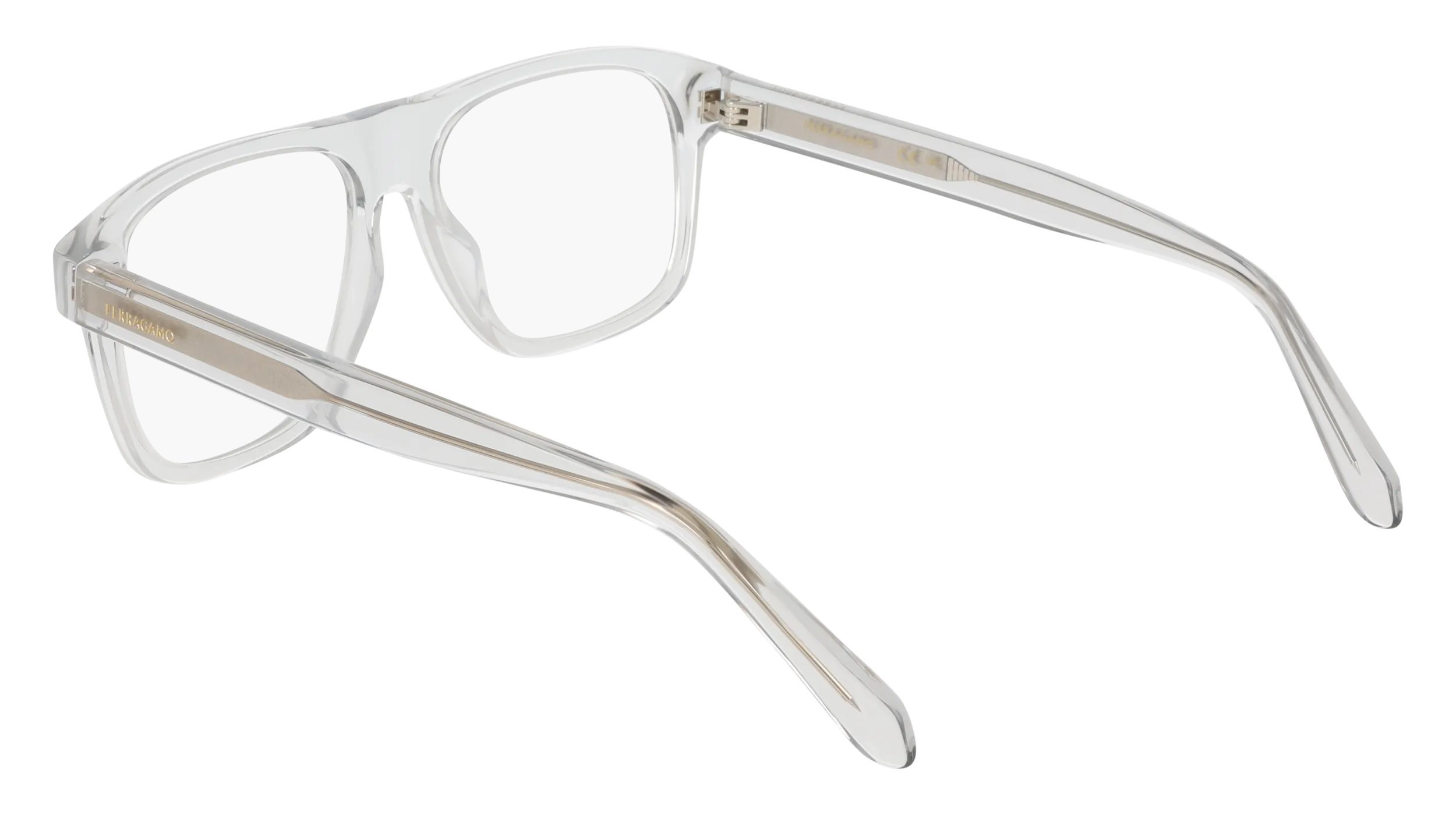 Ferragamo SF3063 050 Montature da vista Acetato Grigio Squadrata Normale - immagine 4