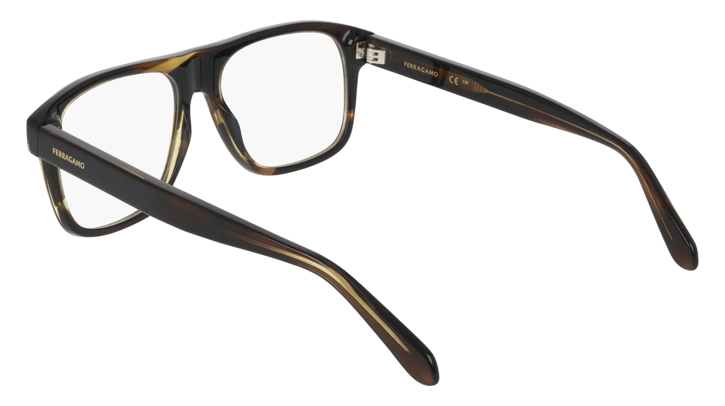 Ferragamo SF3063 323 Montature da vista Acetato Verde Squadrata Normale - immagine 4