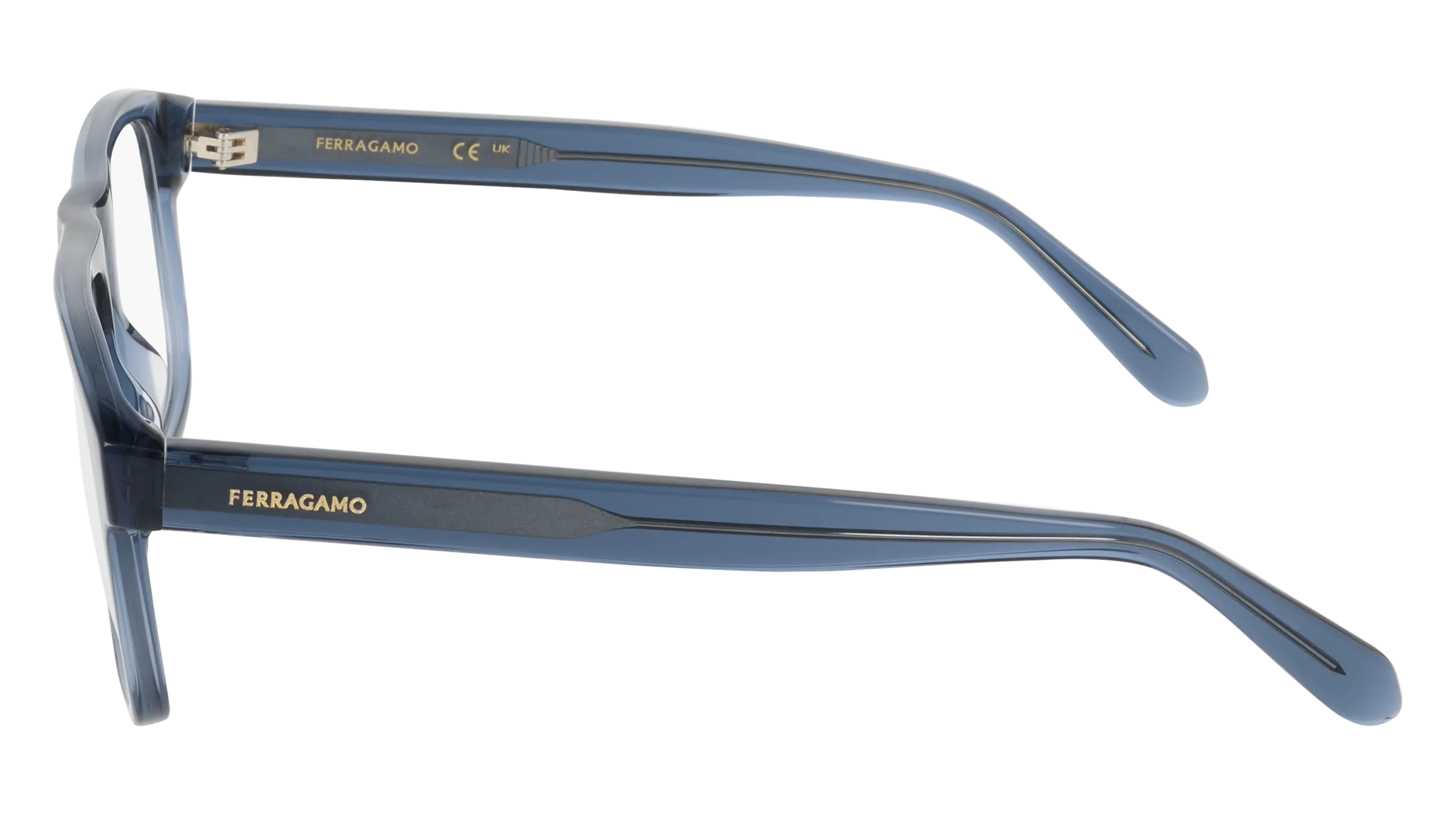 Ferragamo SF3063 438 Montature da vista Acetato Blu Squadrata Normale - immagine 3