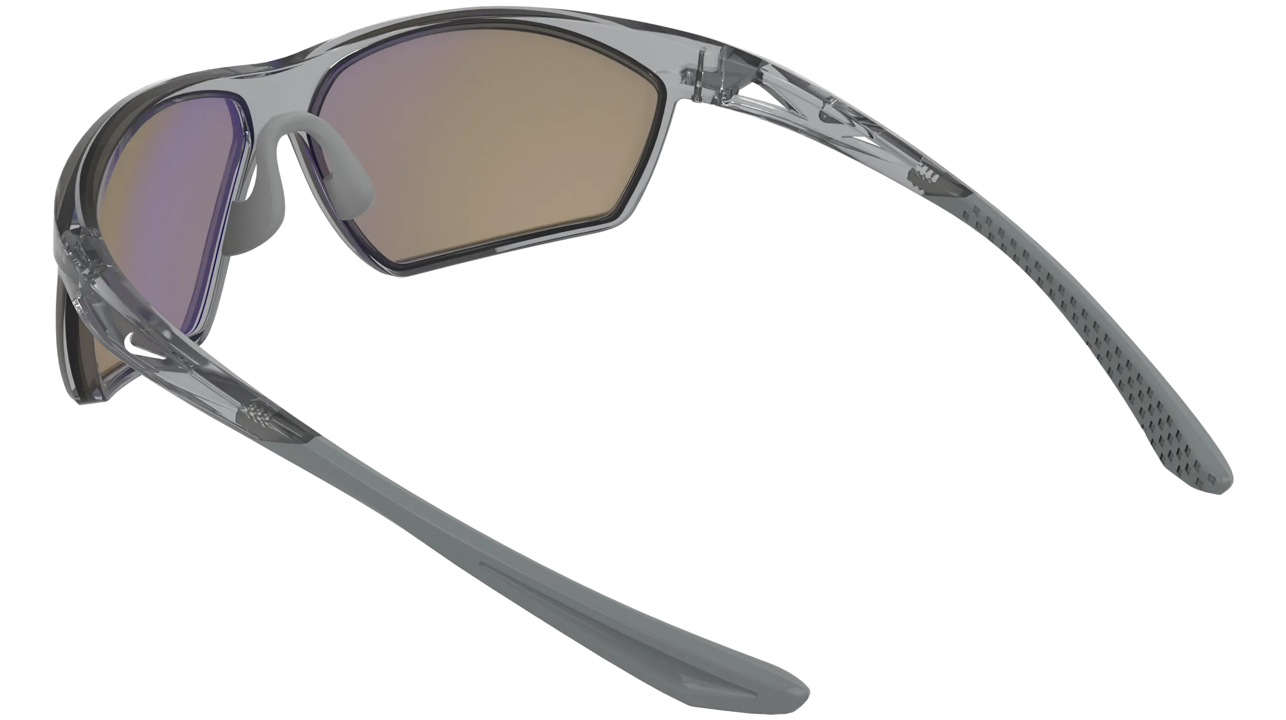 Nike NIKE WINDTRACK HEAT E IQ7271X 925 Occhiali da sole Bio-iniettato Grigio Squadrata Normale - immagine 4
