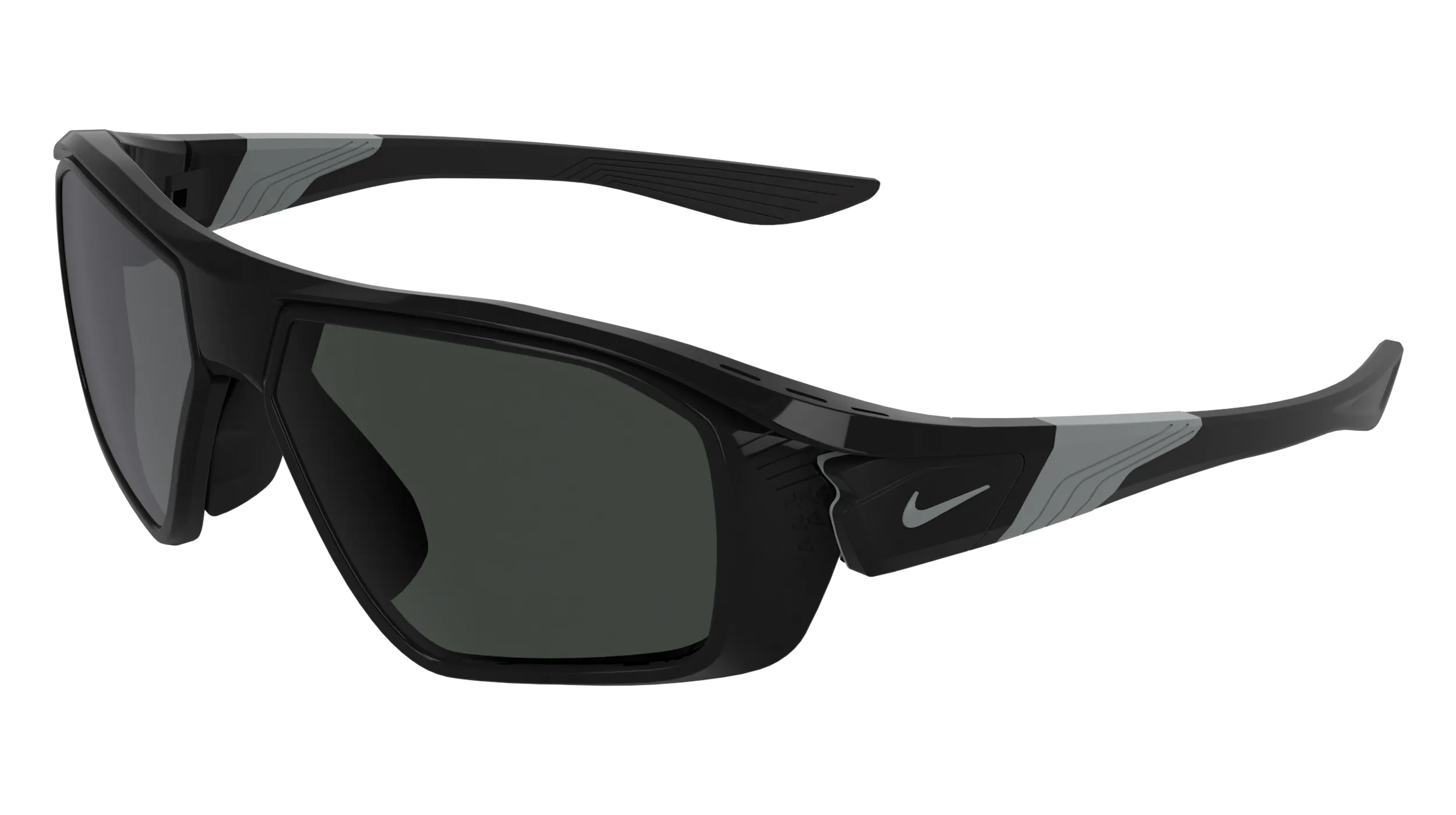 Nike NIKE SHOW X3 FF IM9736X 010 Occhiali da sole Bio-iniettato Nero Grigio Squadrata Normale - immagine 1