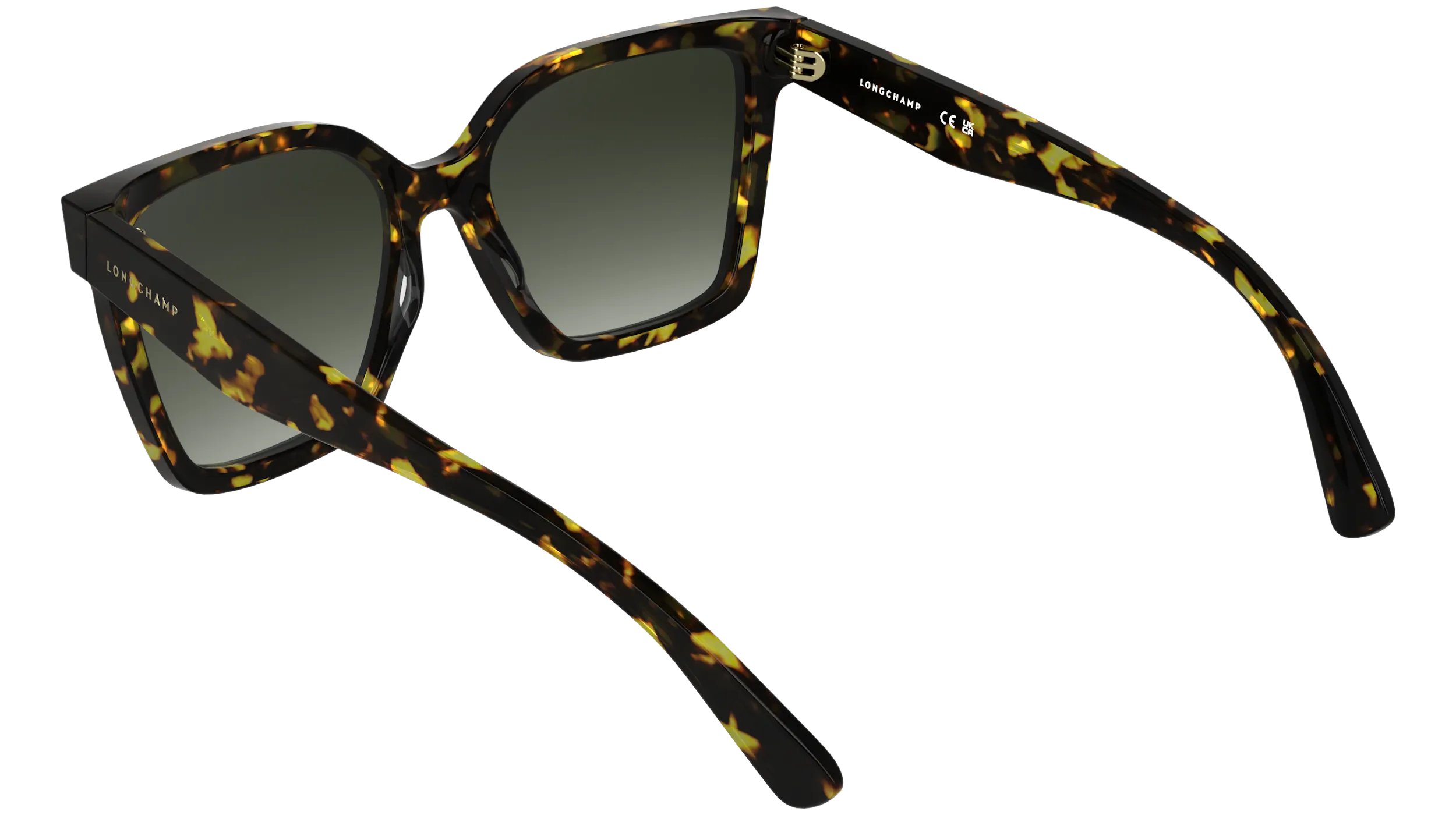 LONGCHAMP LO802S 242 Occhiali da sole Acetato Havana Marrone Squadrata Normale - immagine 4