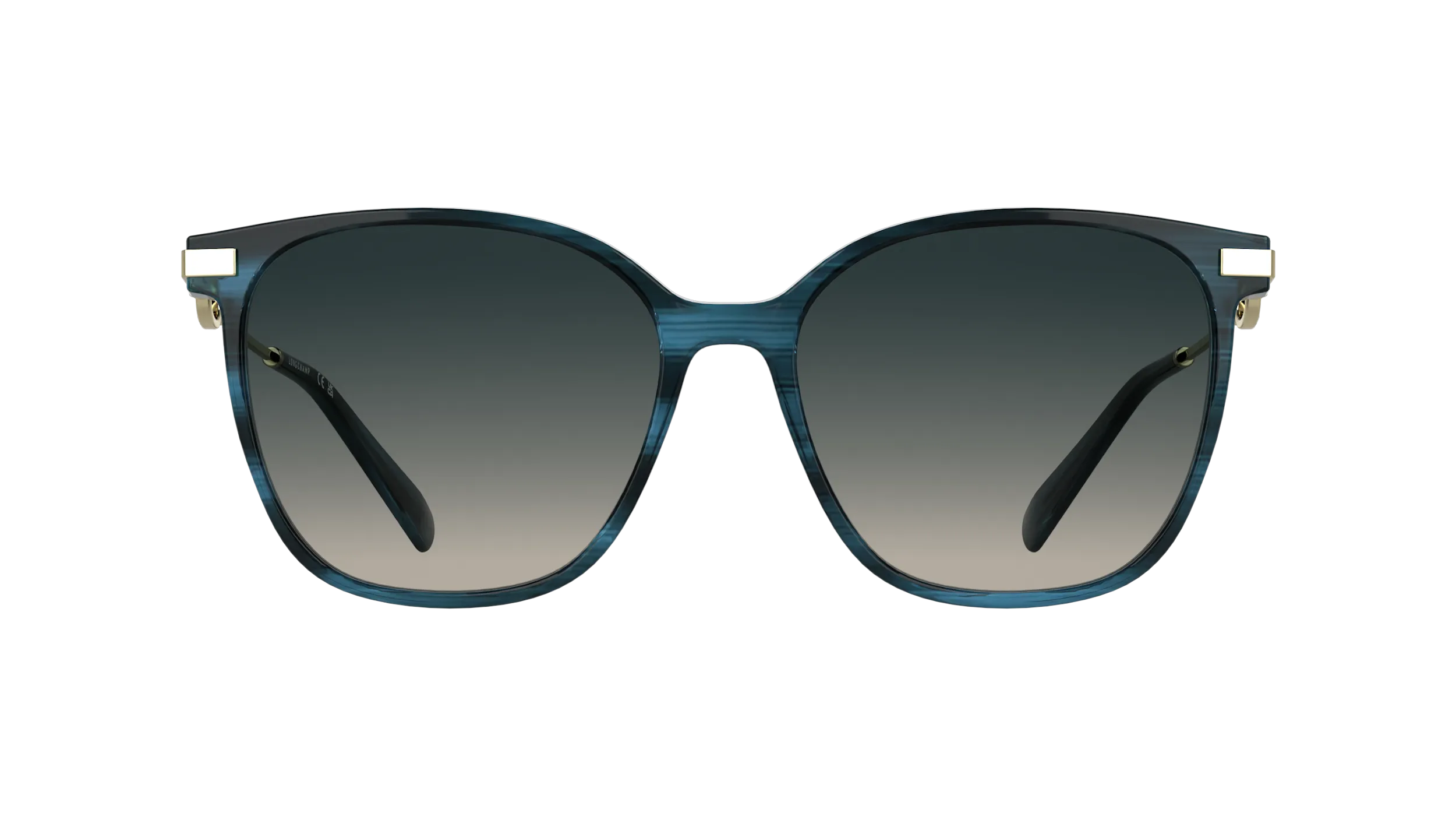 LONGCHAMP LO805S 407 Occhiali da sole Acetato Blu Blu Squadrata Normale - immagine 2