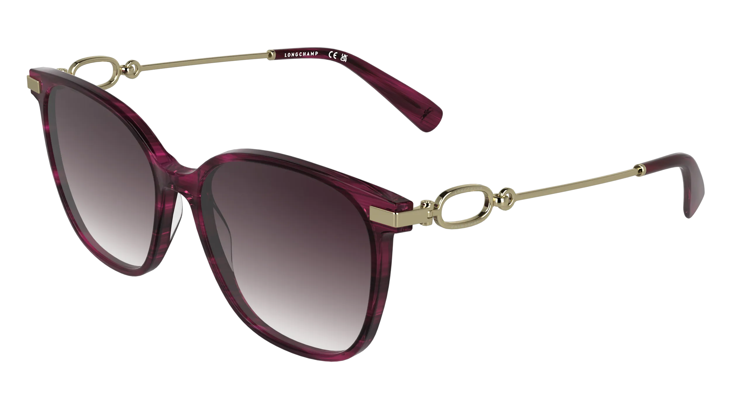 LONGCHAMP LO805S 503 Occhiali da sole Acetato Viola Viola Squadrata Normale - immagine 1