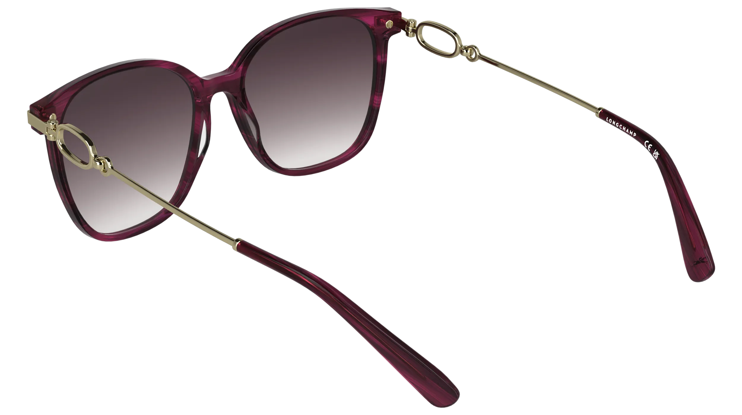 LONGCHAMP LO805S 503 Occhiali da sole Acetato Viola Viola Squadrata Normale - immagine 4
