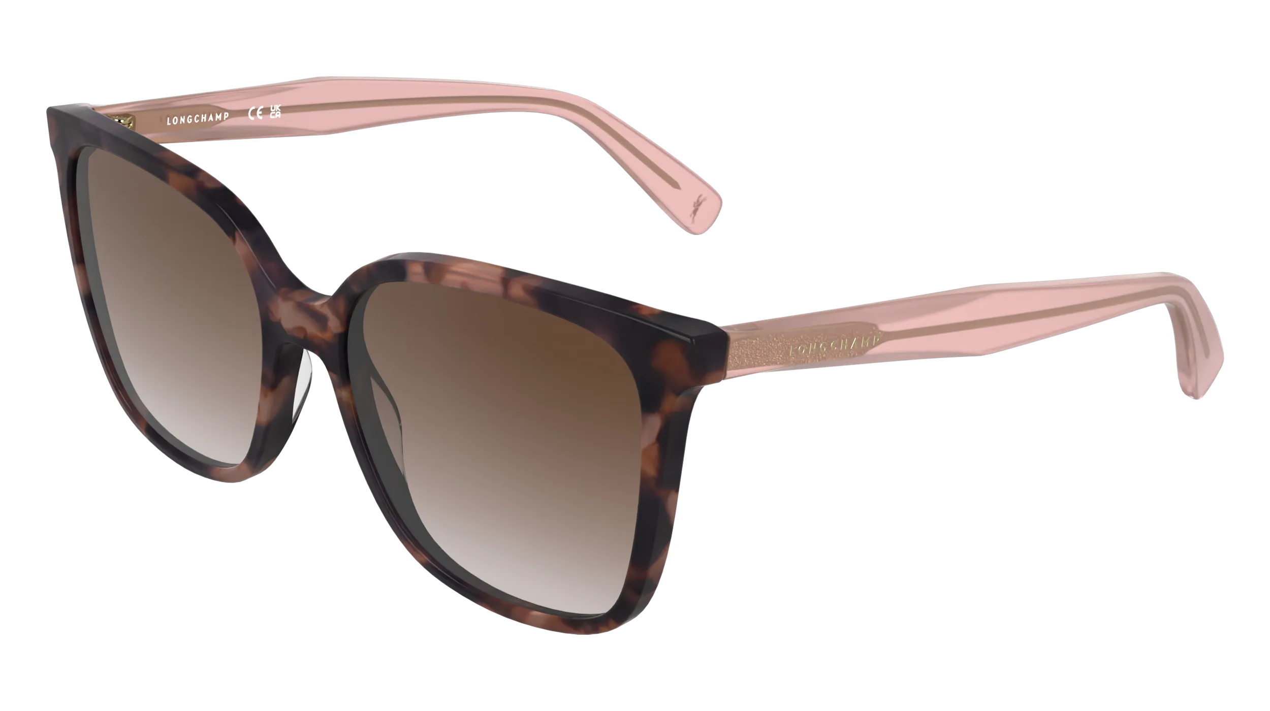LONGCHAMP LO807S 690 Occhiali da sole Acetato Havana Rosso Squadrata Normale - immagine 1