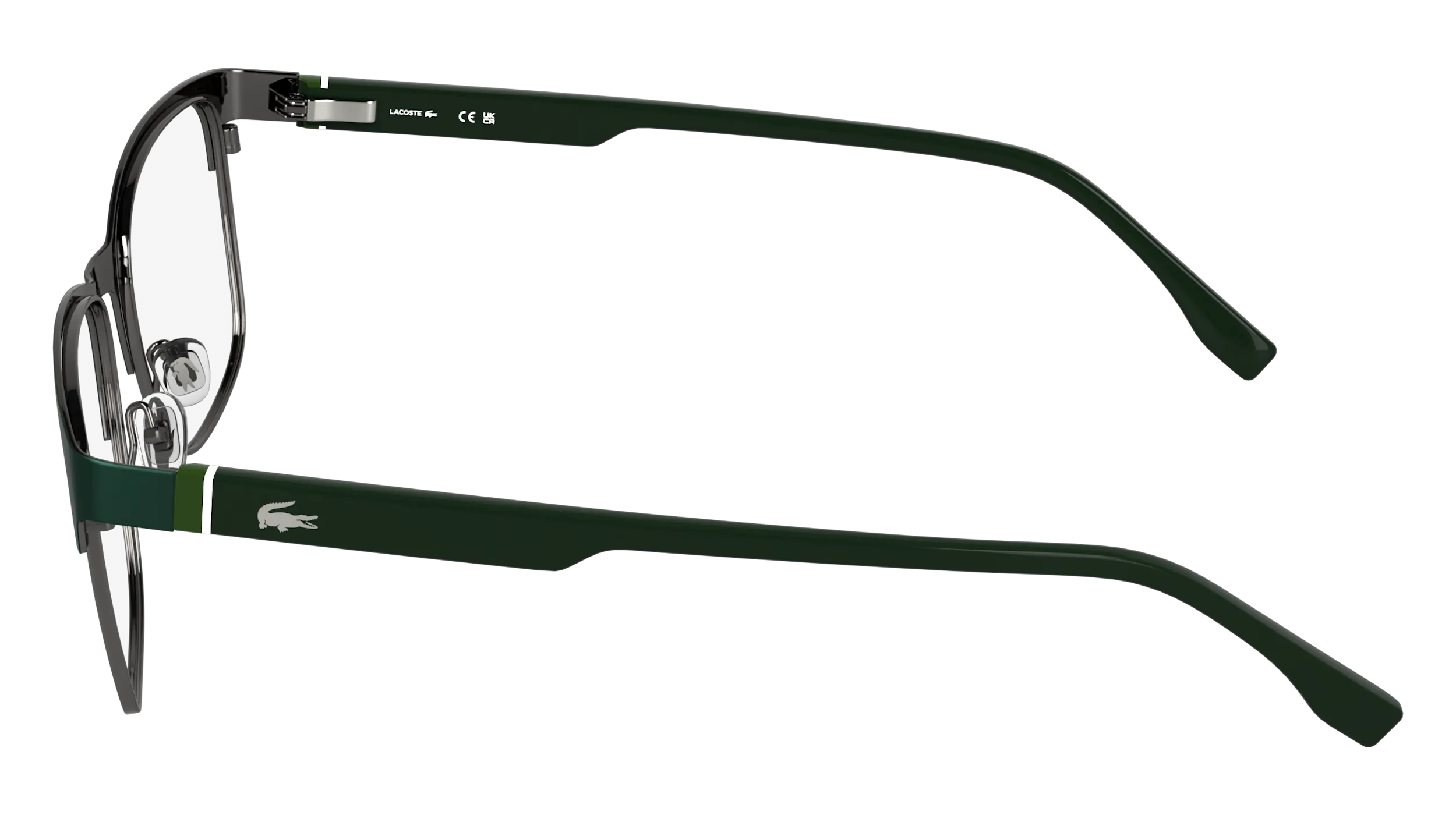 Lacoste L2319 301 Montature da vista Metallo Verde Squadrata Normale - immagine 3