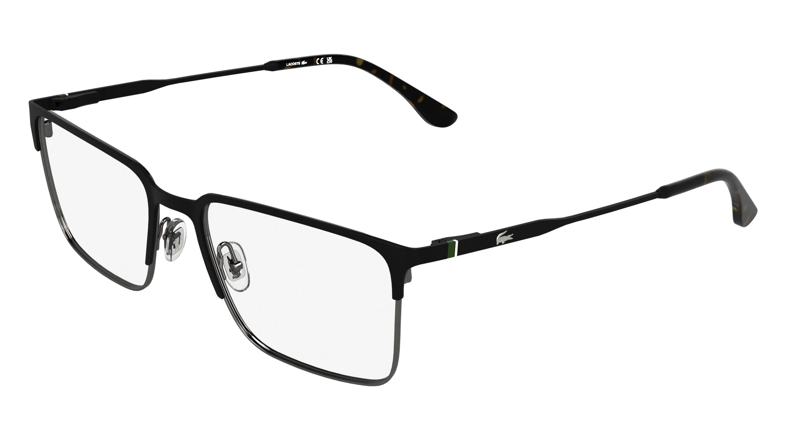 Lacoste L2321 002 Montature da vista Metallo Nero Squadrata Normale - immagine 1