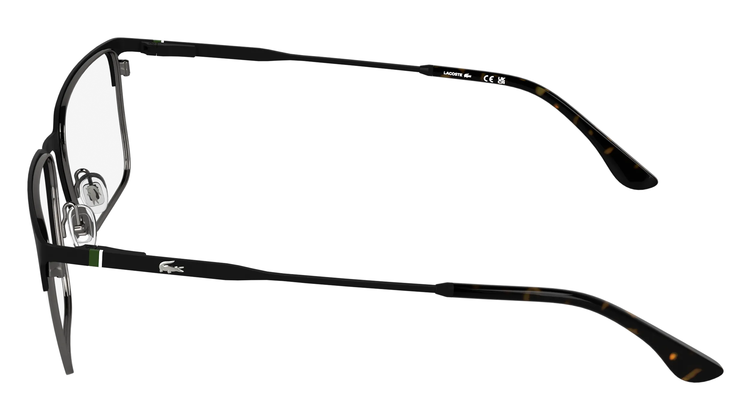Lacoste L2321 002 Montature da vista Metallo Nero Squadrata Normale - immagine 3