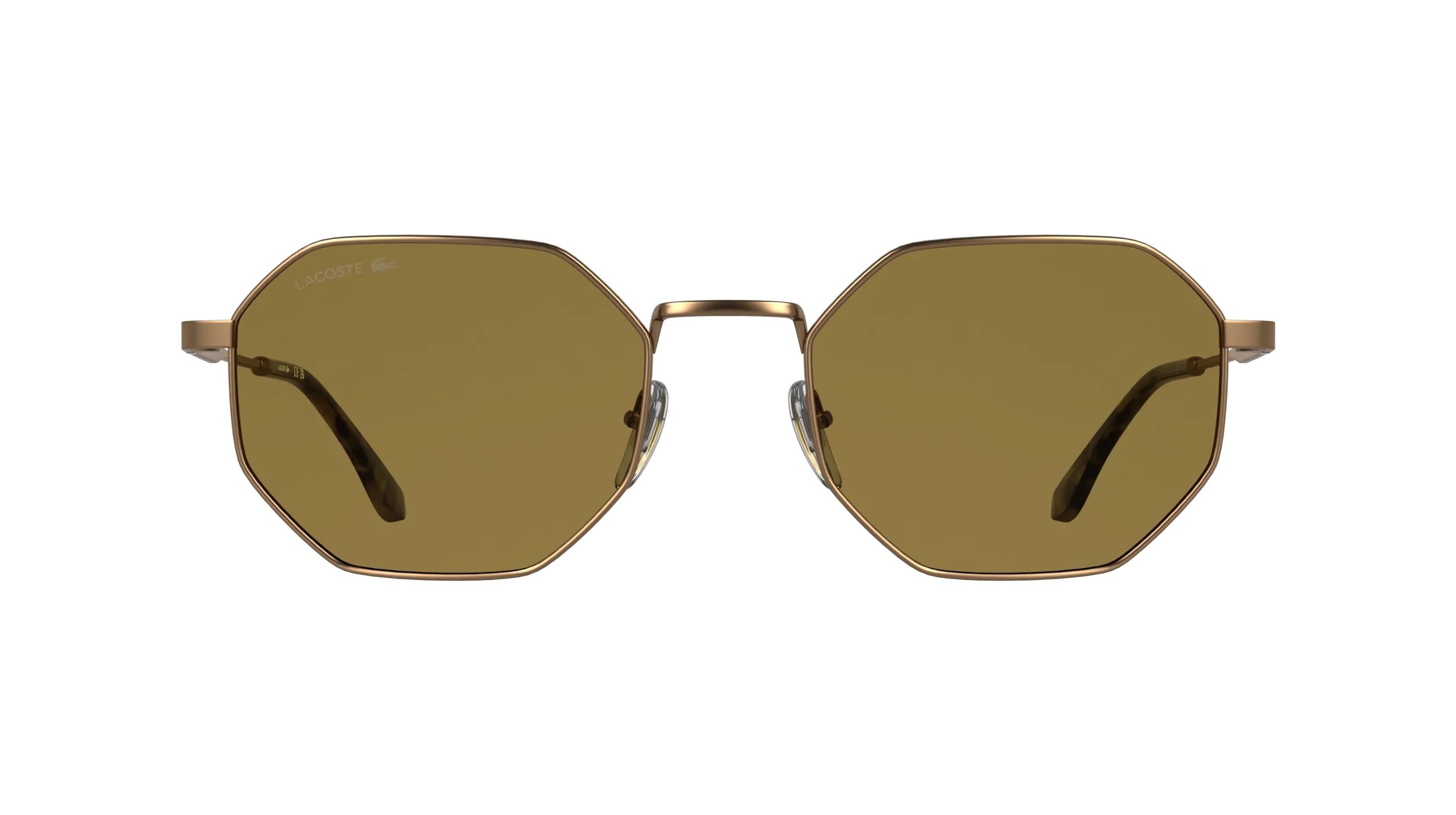 Lacoste L280S 750 Occhiali da sole Metallo Oro Marrone Squadrata Normale - immagine 2