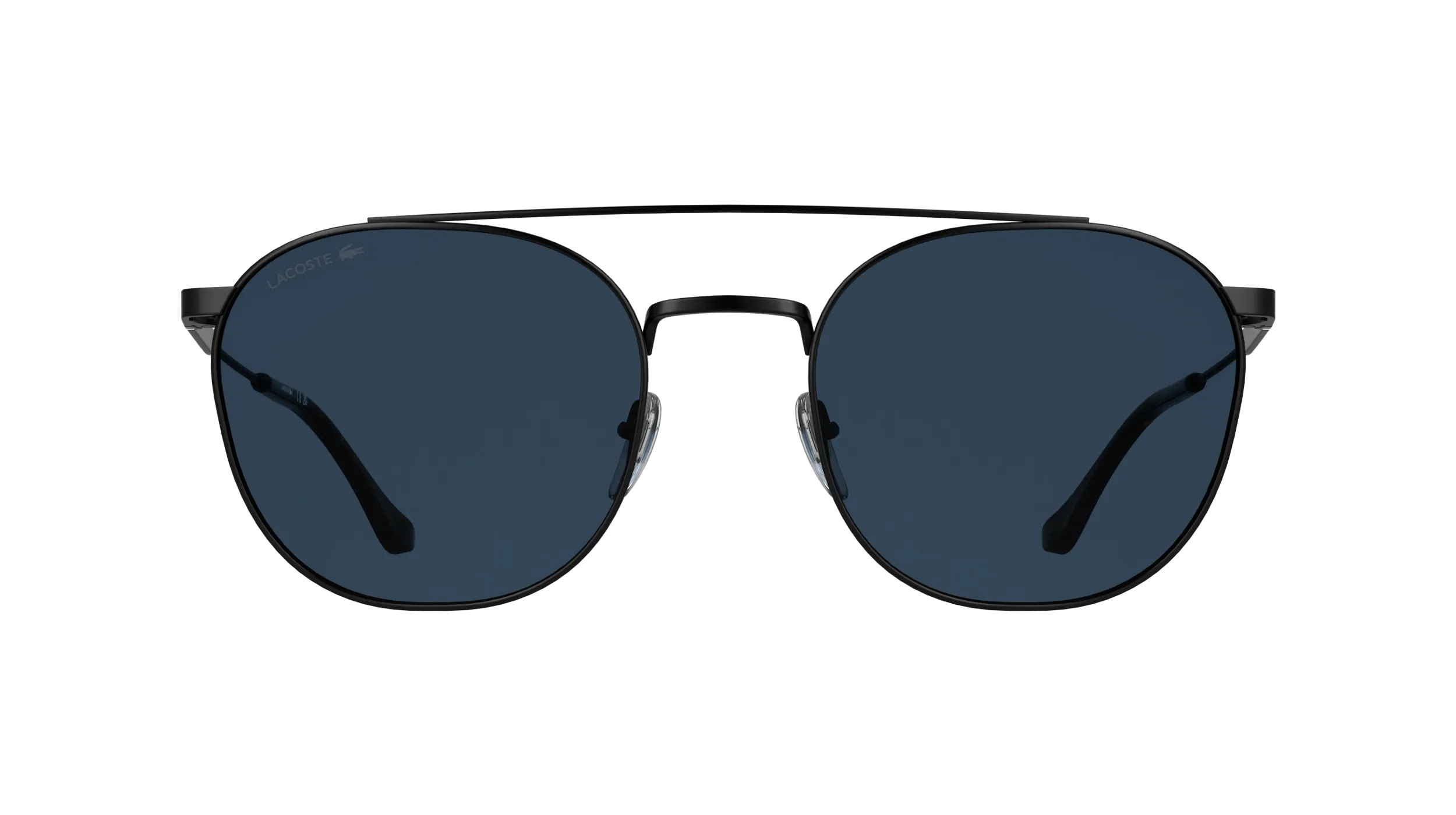 Lacoste L281S 002 Occhiali da sole Metallo Nero Blu Squadrata Normale - immagine 2
