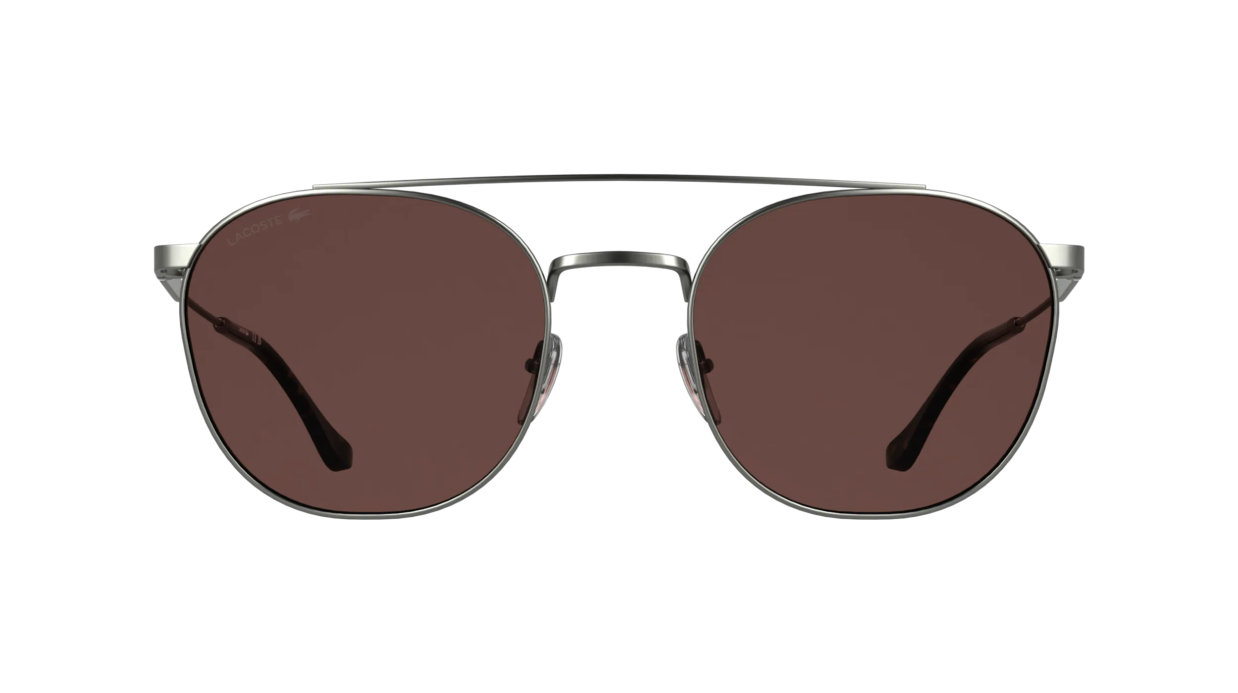 Lacoste L281S 035 Occhiali da sole Metallo Canna di fucile Bordeaux Squadrata Normale - immagine 2